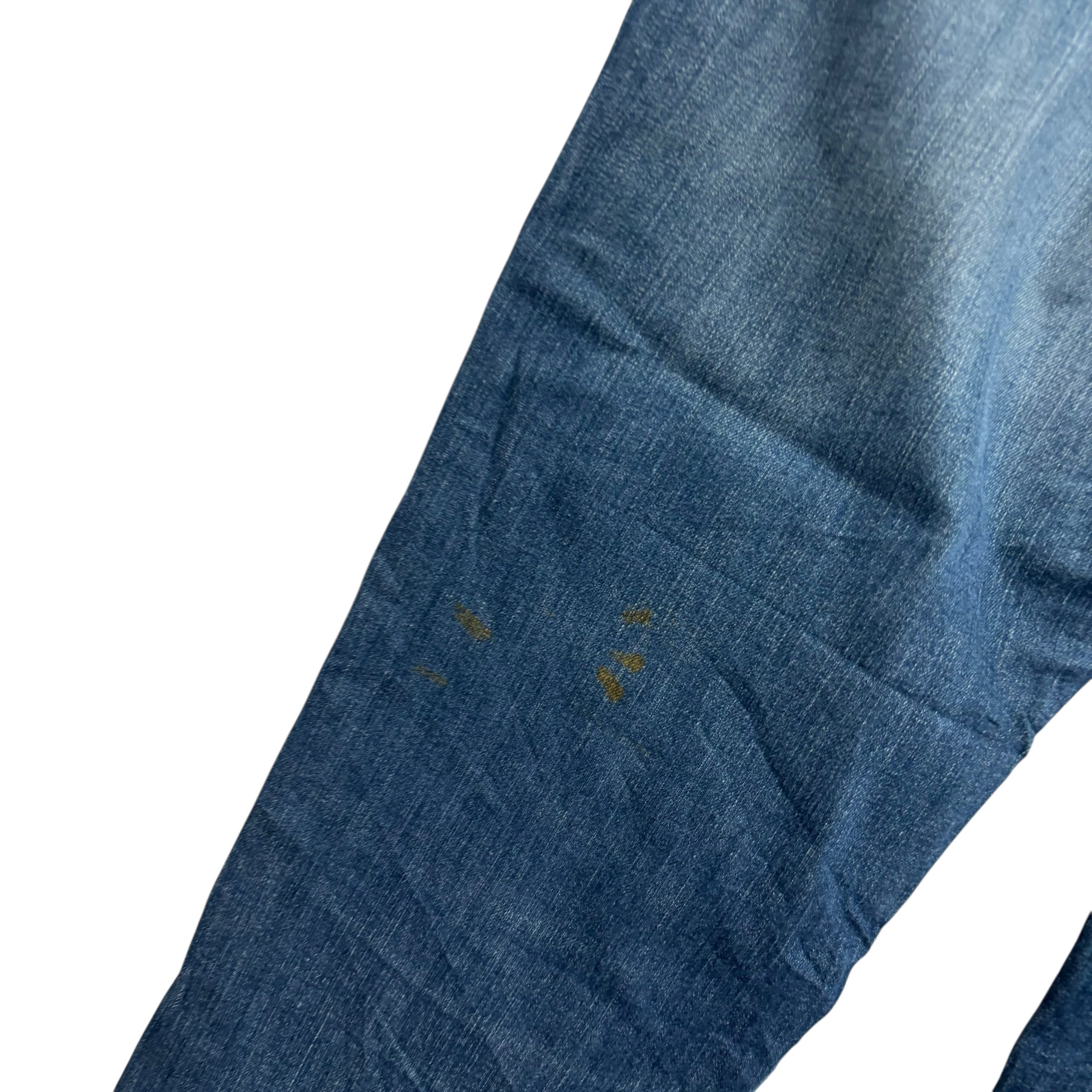 Levis 514 Jeans W32 L30 Mens Dark Blue Regular Straight Fit Stretch Denim (F)