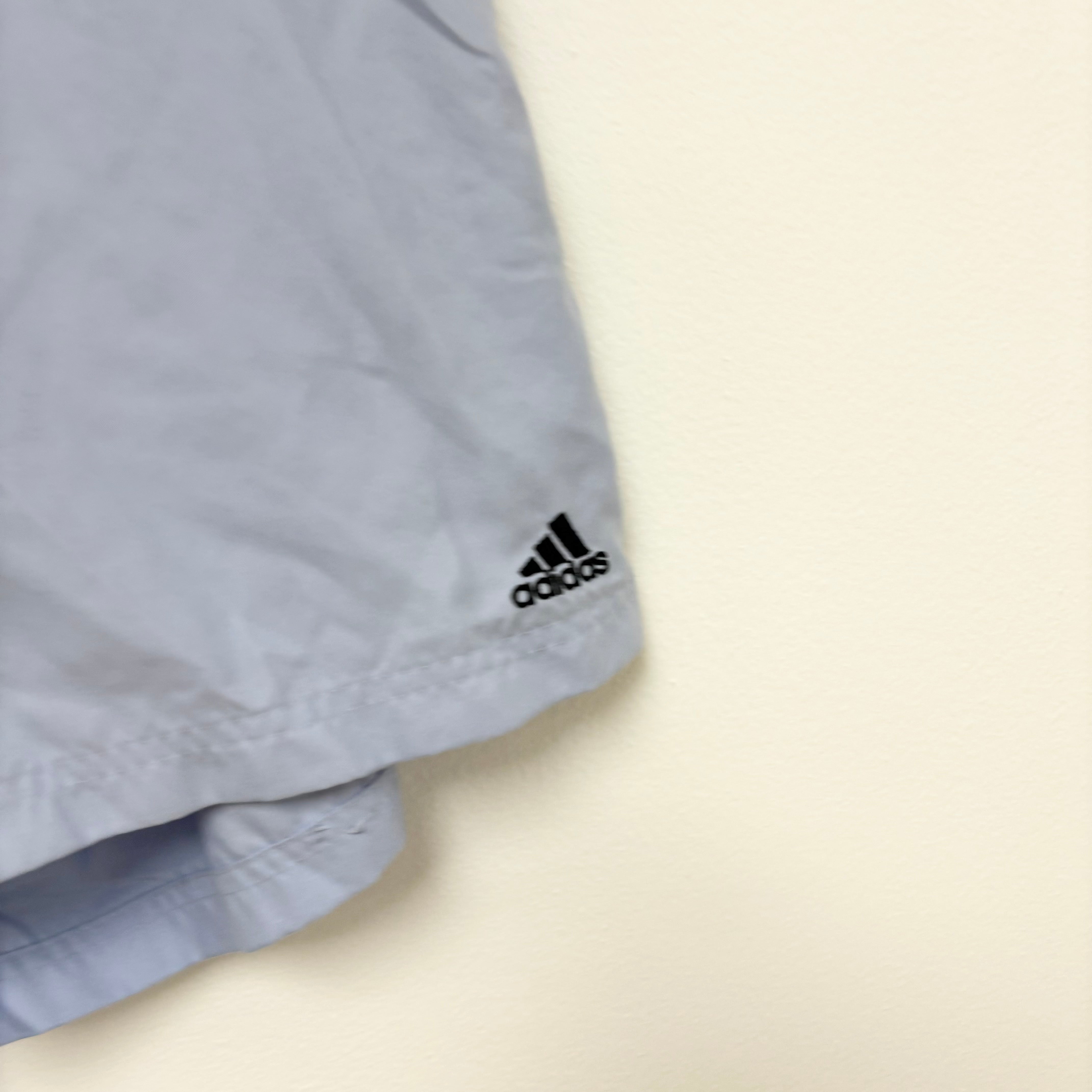 Adidas Shorts Womens Large Blue Sports Running Gym Athletic