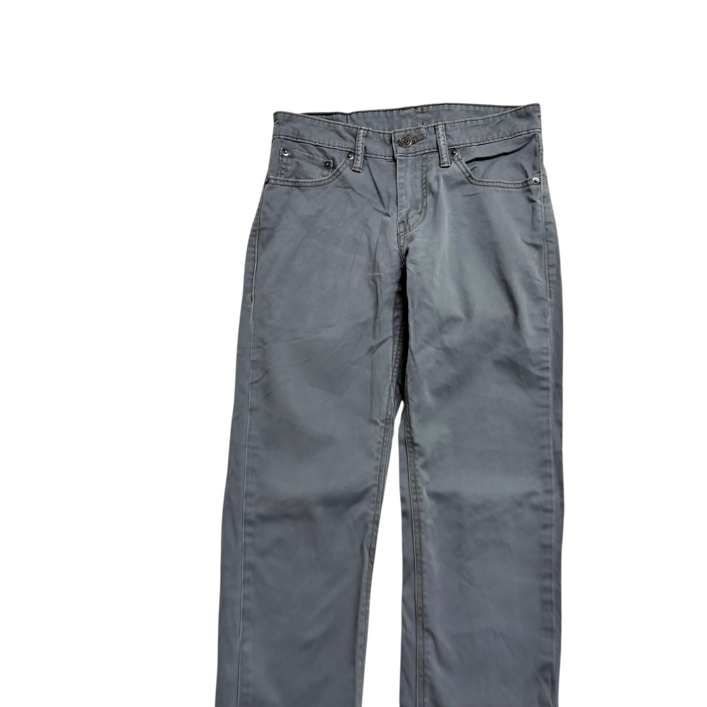 Levis 511 Commuter Trousers W29 L30 Mens Grey Slim Fit Stretch Pants (E)