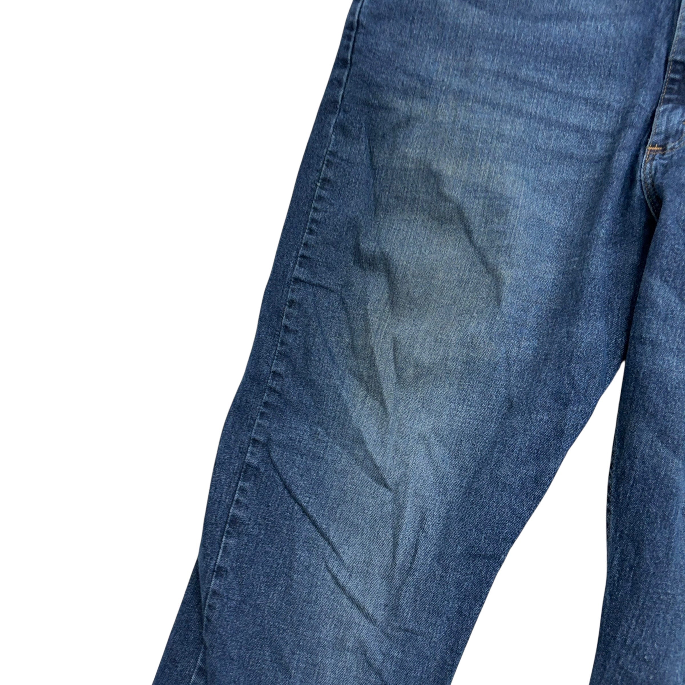 Wrangler Jeans W44 L29 Mens Dark Blue Relaxed Straight Fit Stretch Denim (F)