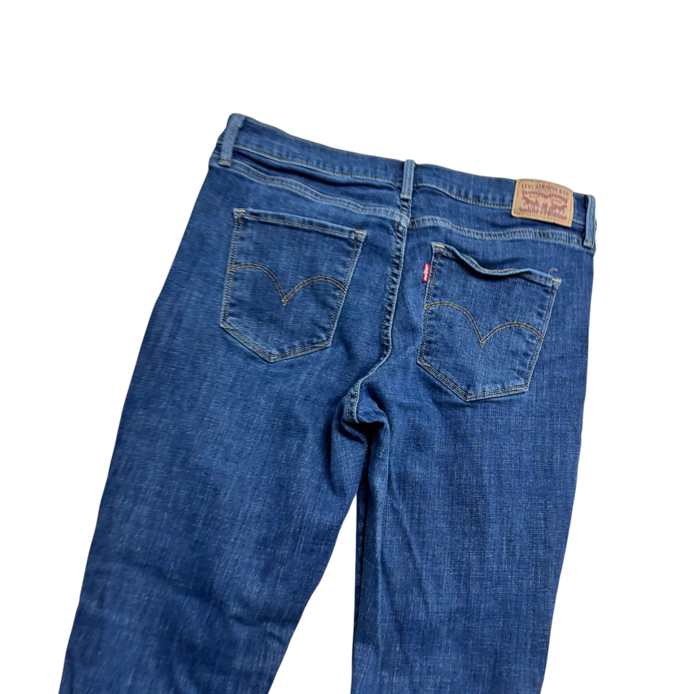 Levis 311 Jeans W31 L32 Womens Dark Blue Shaping Skinny Fit Stretch Denim (E)