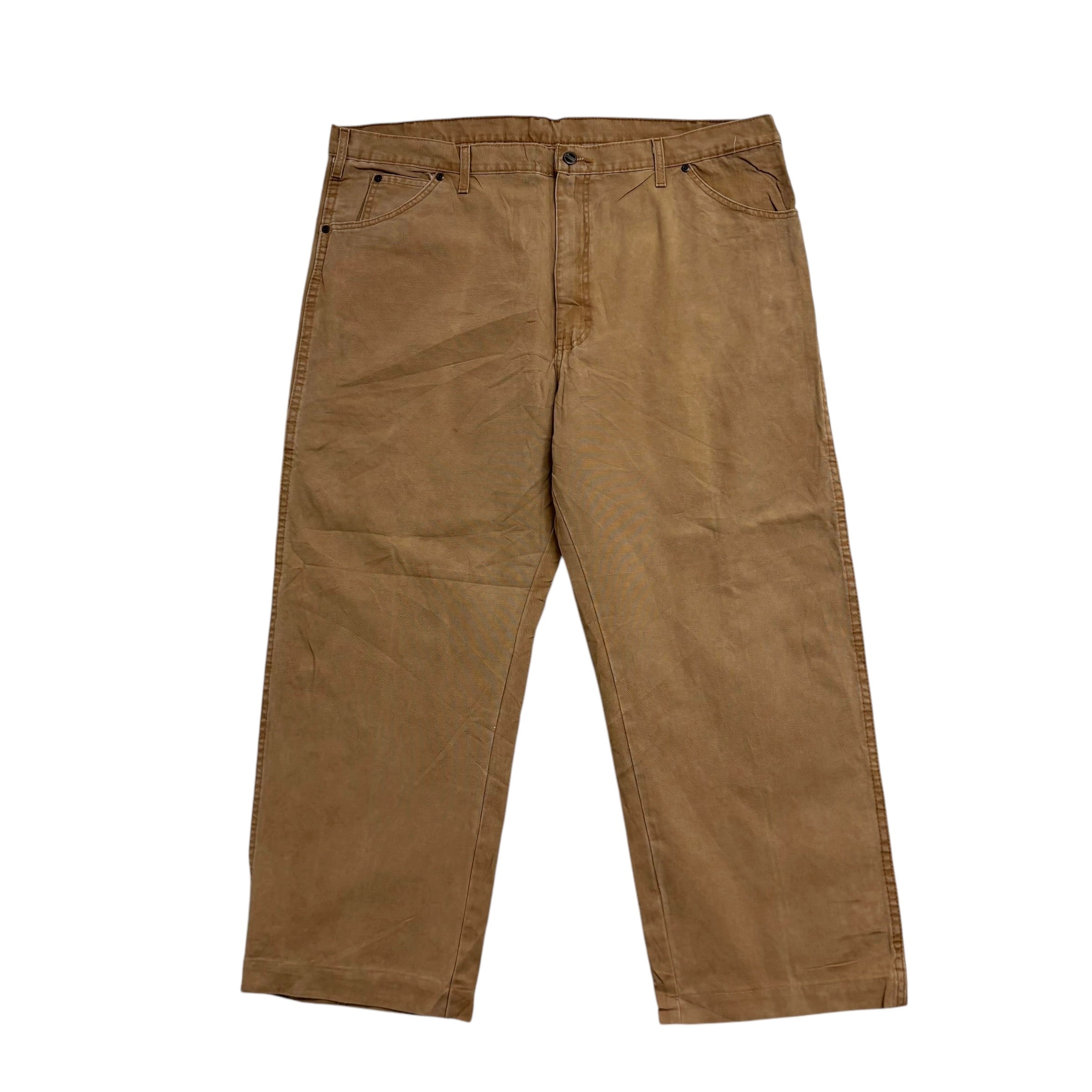 Dickies Carpenter Pants W42 L27 Mens Tan Relaxed Straight Fit Trousers Jeans