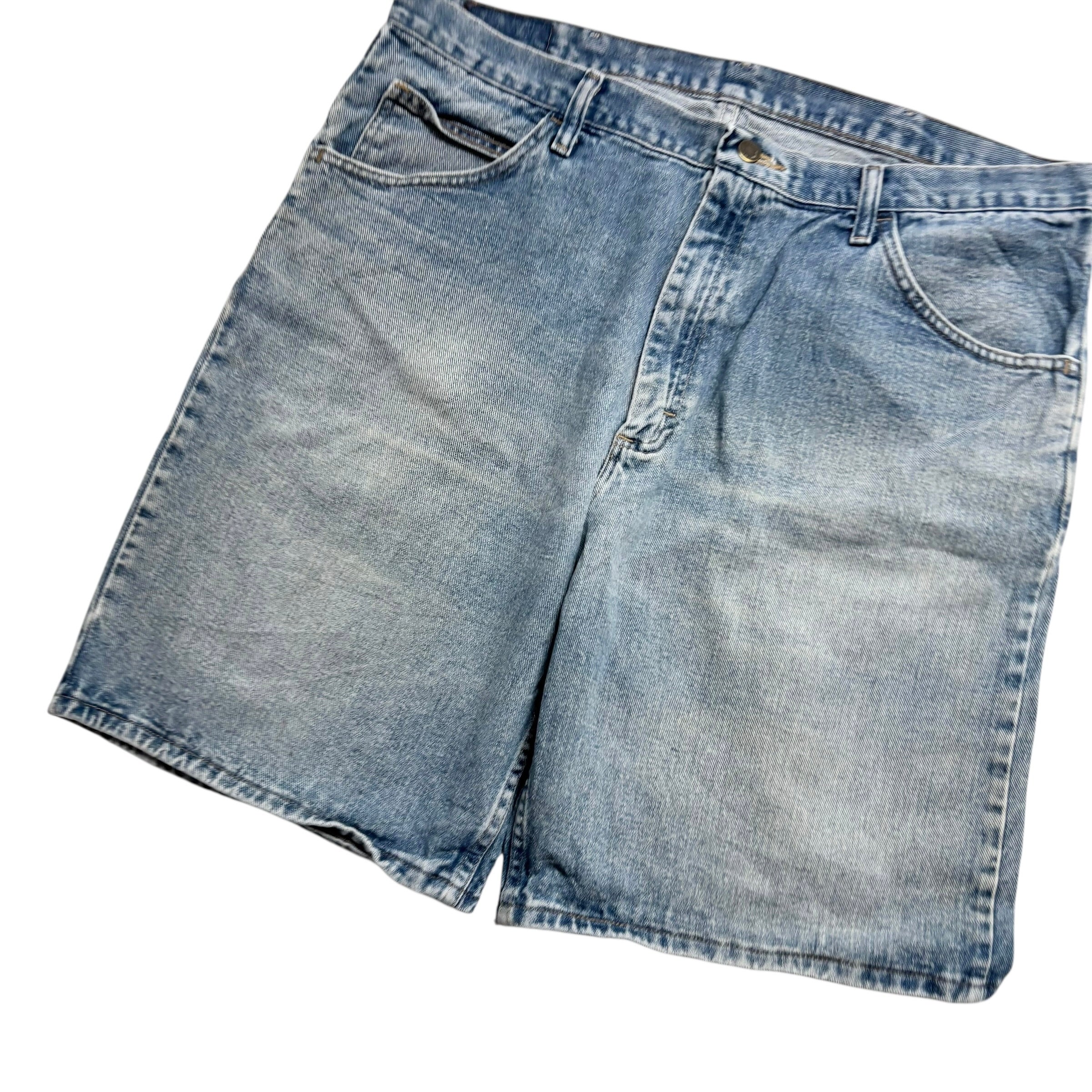 Wrangler Baggy Jorts W38 Mens Denim Shorts Mid Blue Relaxed Fit Vintage