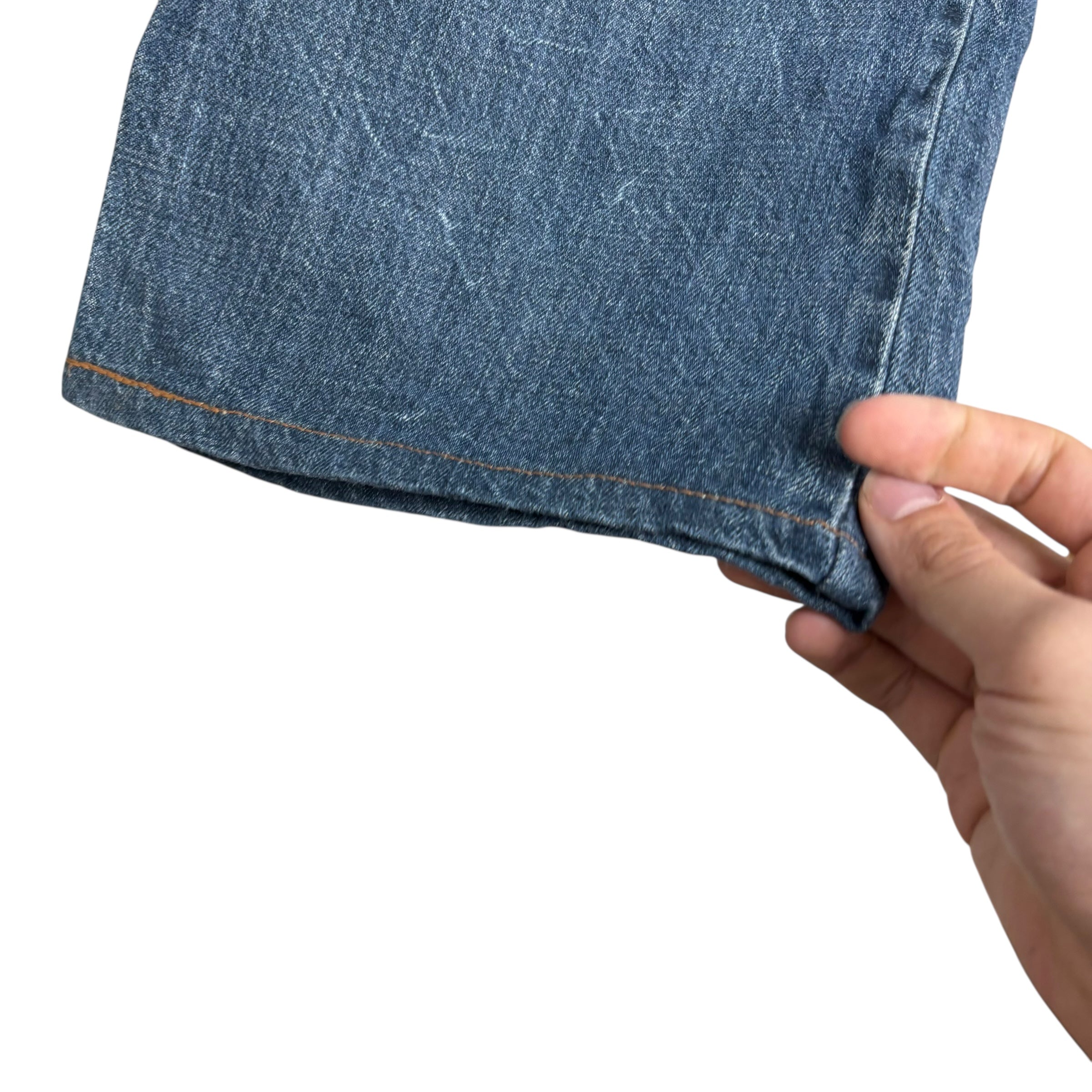 Levis 539 Jeans W34 L28 Mens Mid Blue Baggy Relaxed Straight Vintage Denim (E)
