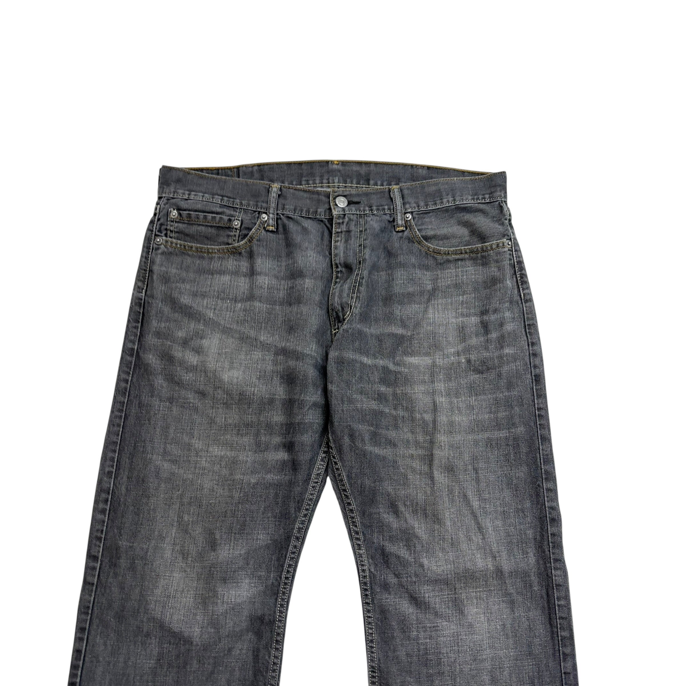 Levis 514 Jeans W38 L30 Mens Grey Regular Straight Fit Denim