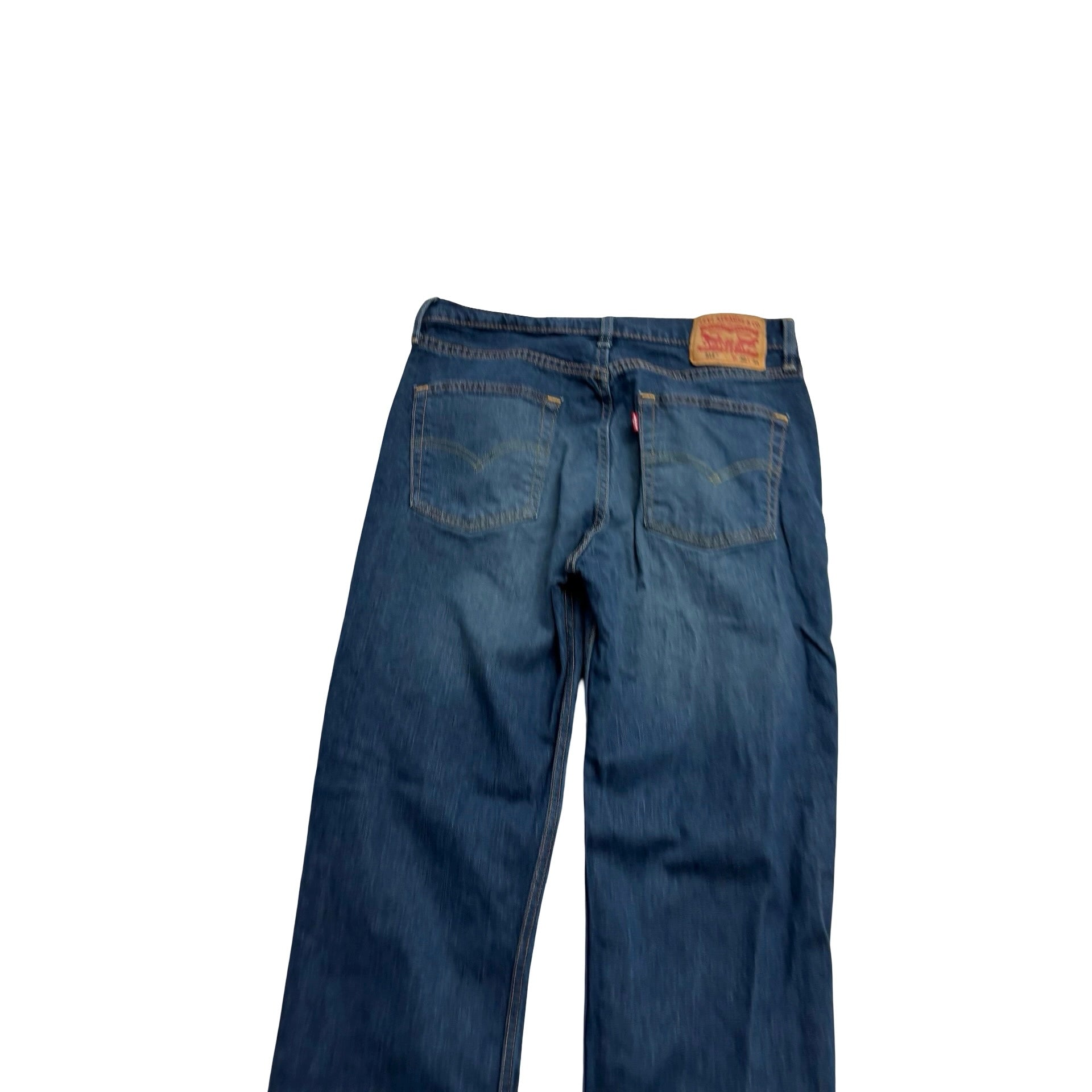 Levis 514 Jeans W32 L34 Mens Dark Blue Regular Straight Fit Stretch Denim (E)