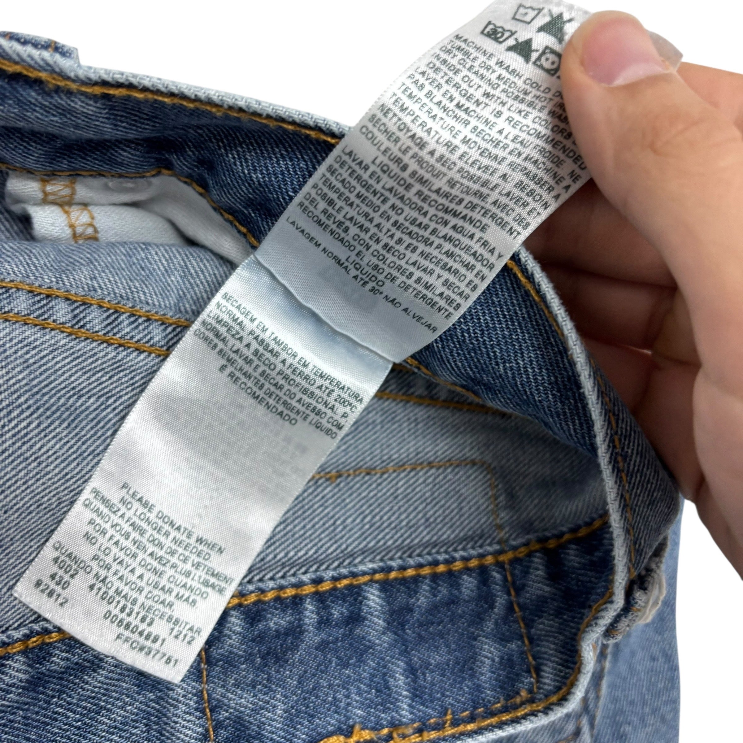 Levis 560 Jeans W34 L32 Mens Mid Blue Baggy Relaxed Comfort Vintage Denim (E)