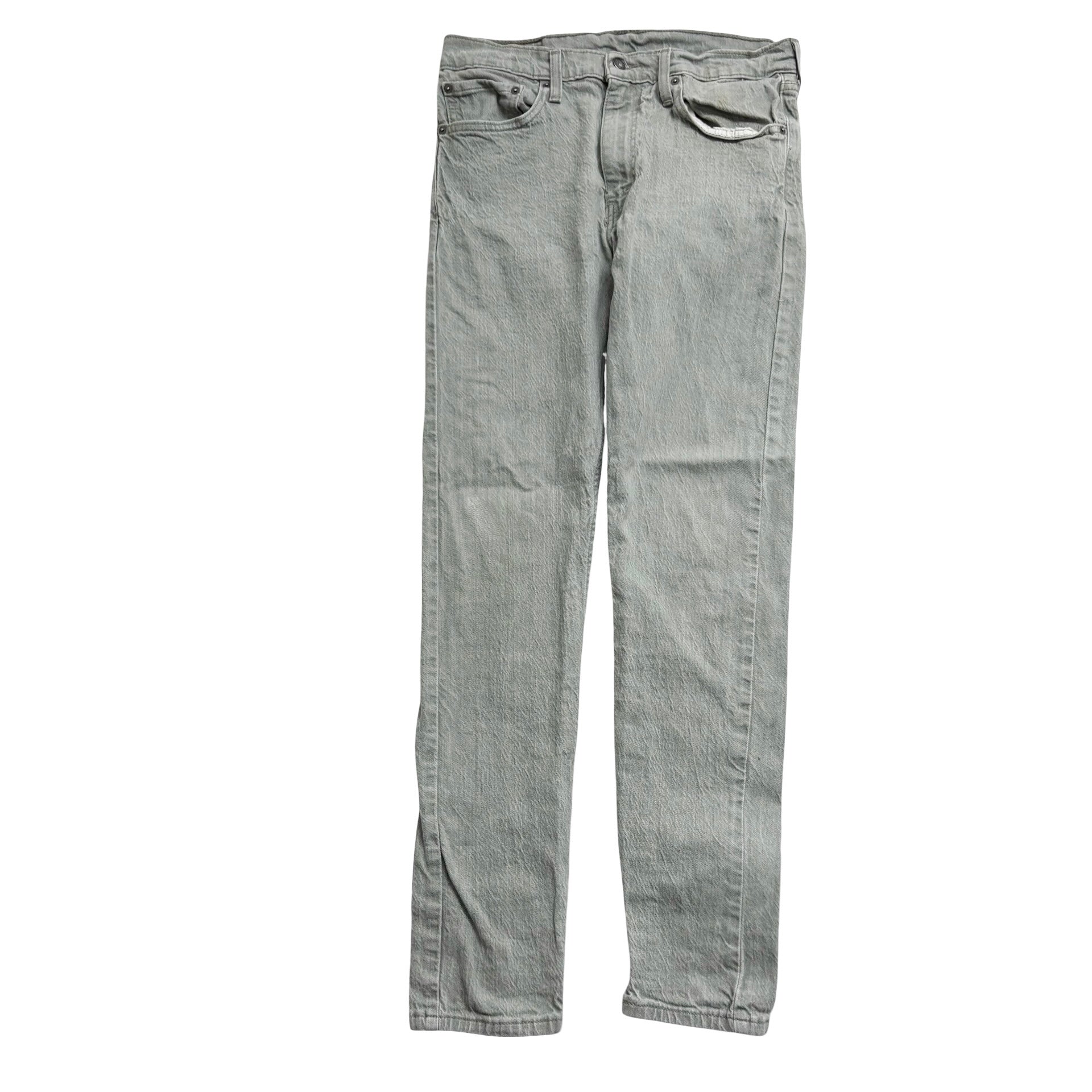 Levis 512 Jeans W32 L34 Mens Green Slim Tapered Fit Stretch Denim