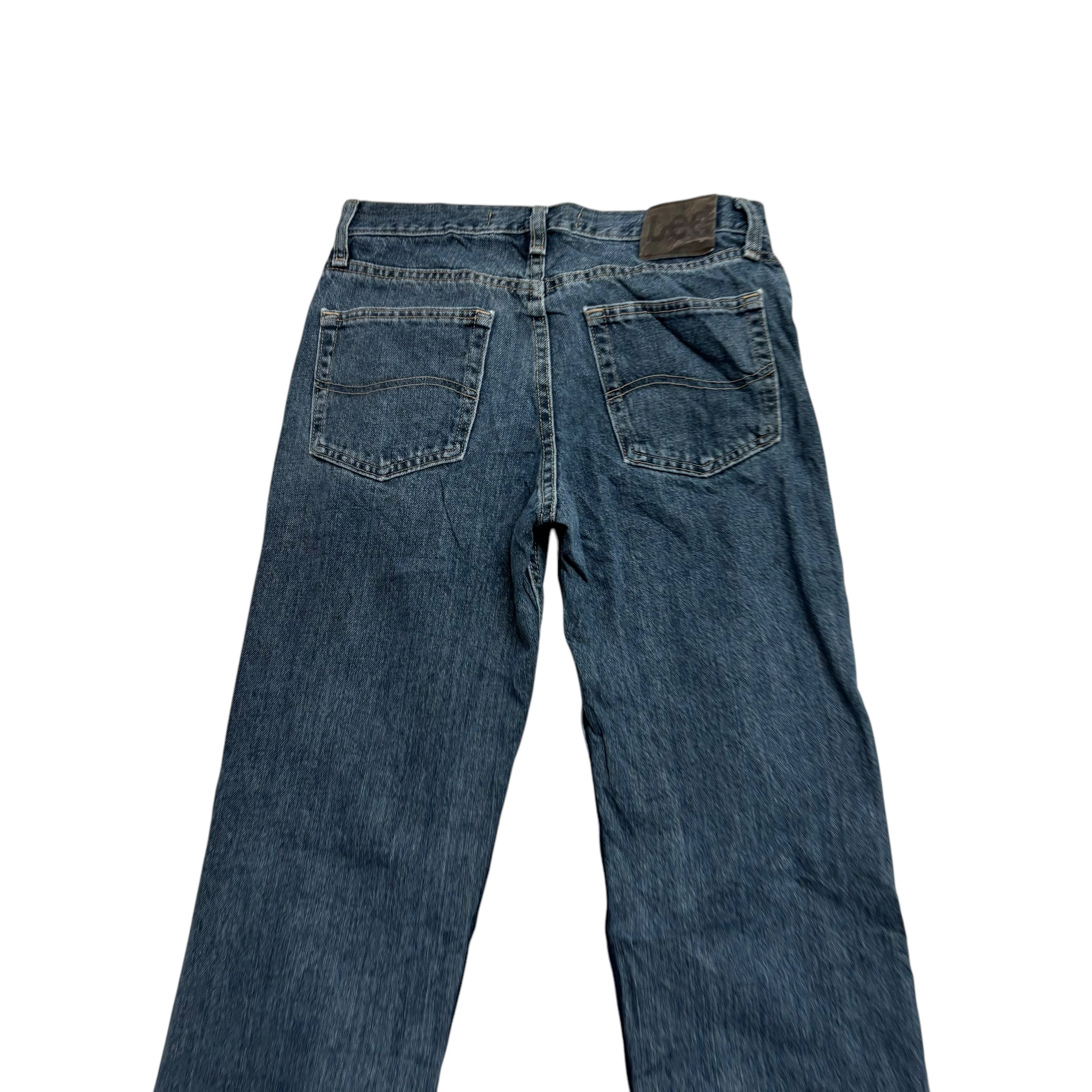 Lee Jeans W29 L30 Mens Dark Blue Regular Straight Fit Vintage Denim (E)