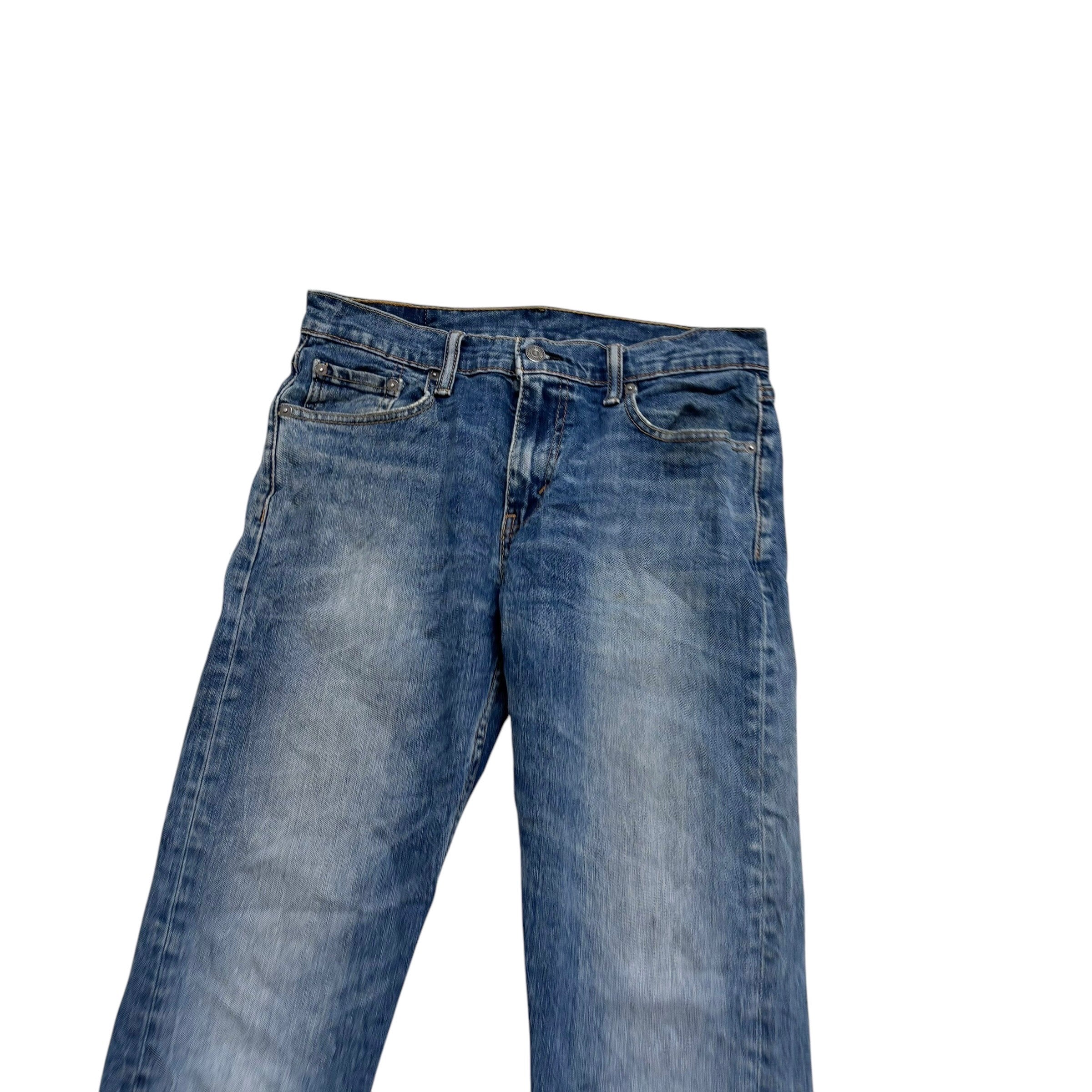 Levis 502 Jeans W30 L30 Mens Mid Blue Regular Tapered Fit Stretch Denim