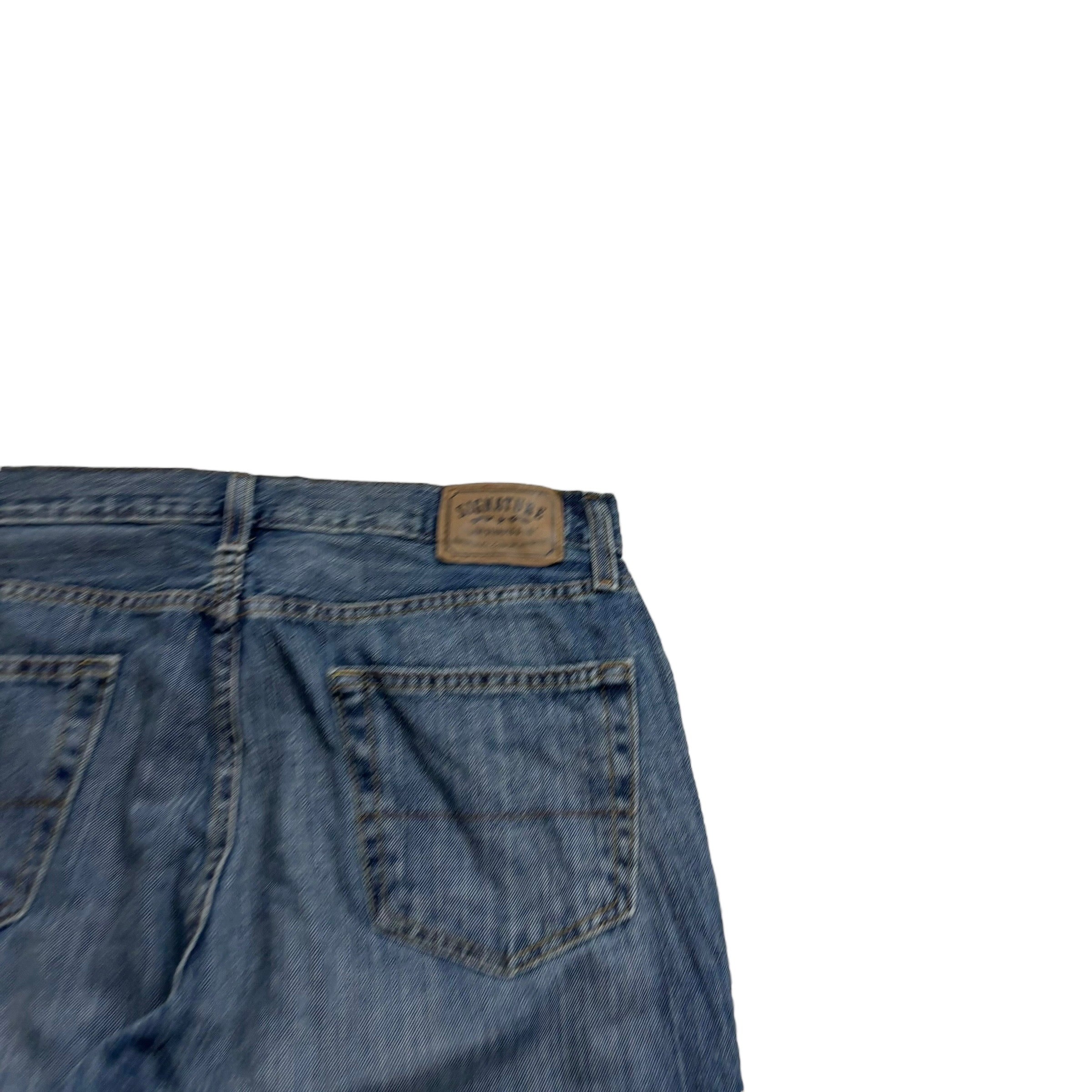 Levis Signature Jeans W36 L32 Mens Mid Blue Relaxed Straight Vintage Denim (E)