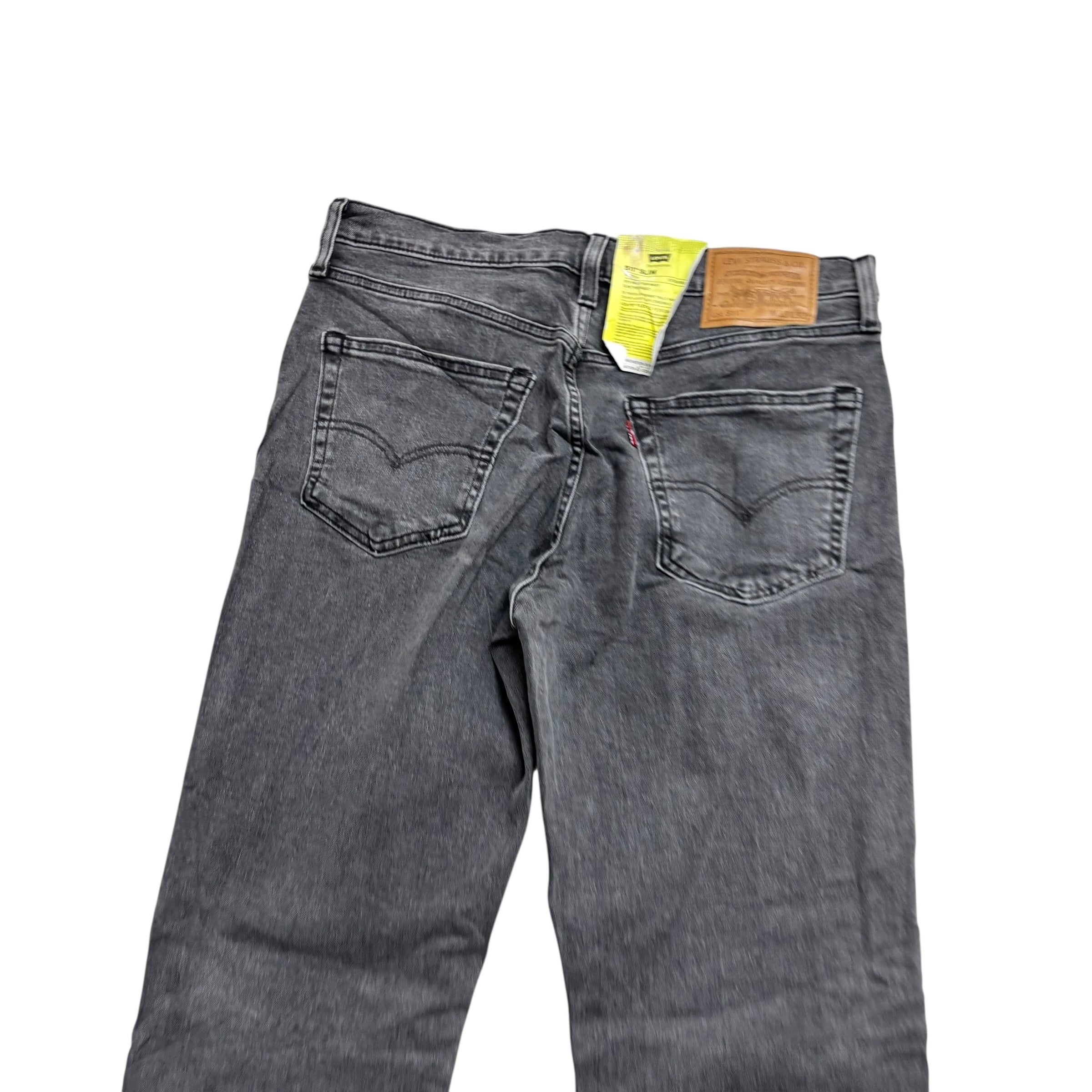 Levis 511 Jeans W33 L34 Mens Grey Slim Fit Stretch Denim (E)