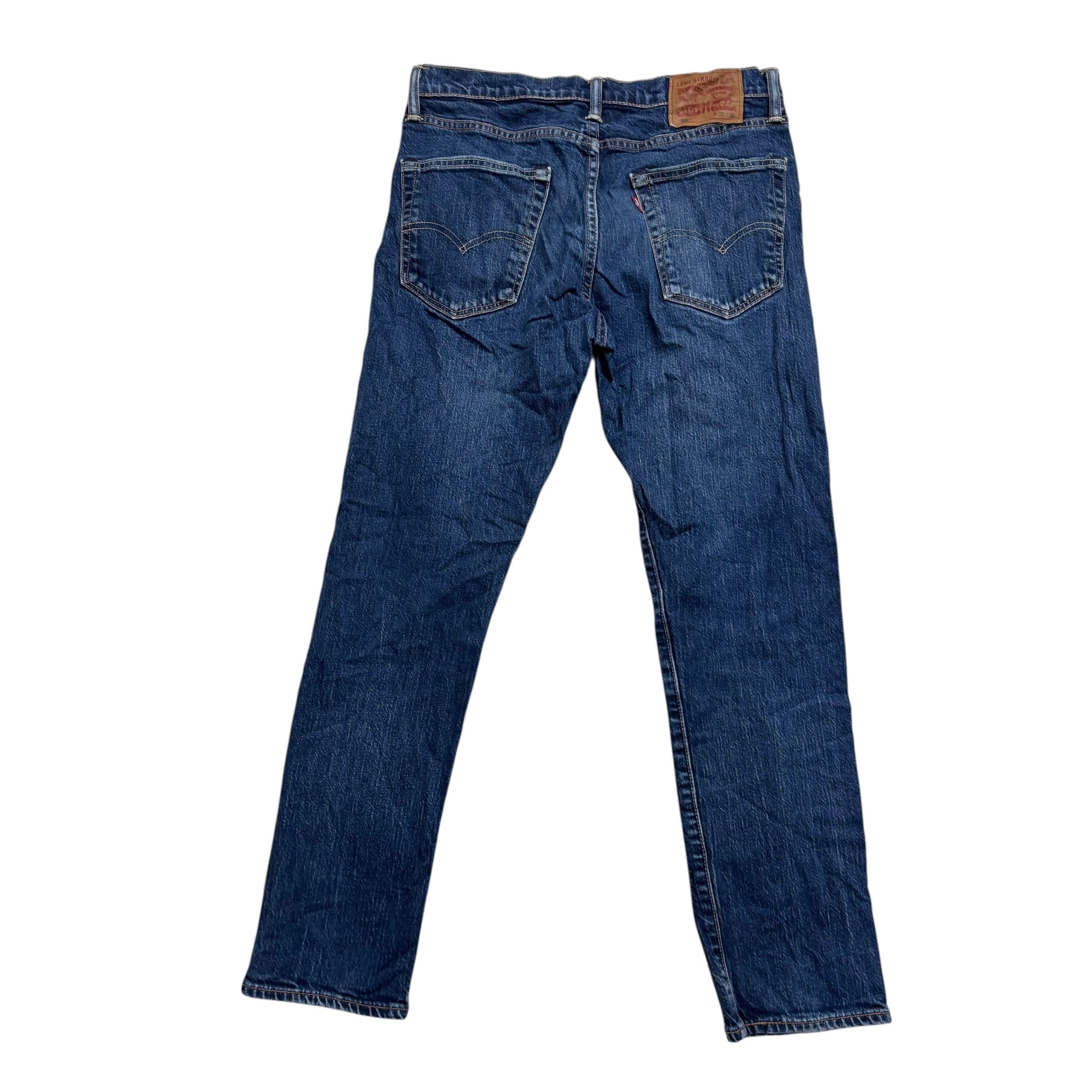 Levis 502 Jeans W30 L29 Mens Mid Blue Regular Tapered Fit Stretch Denim