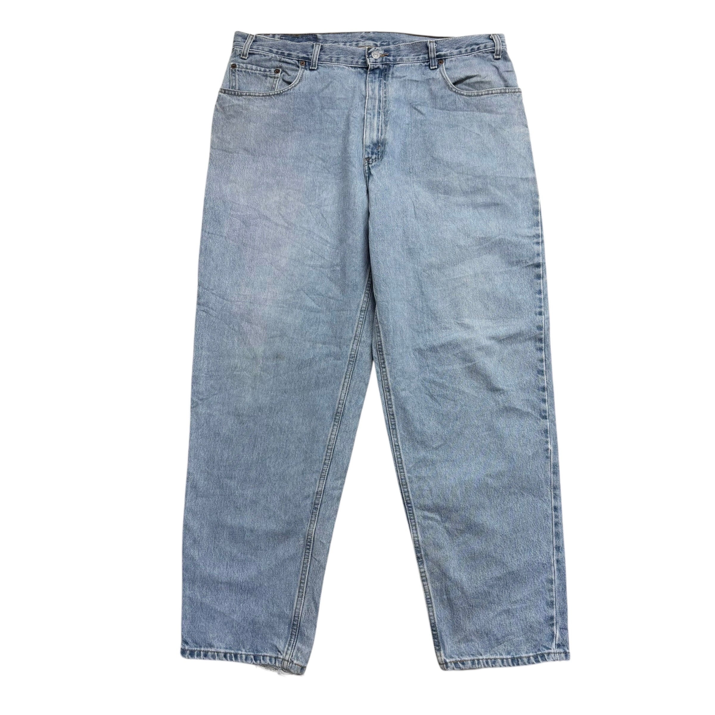 Levis 560 Jeans W40 L32 Mens Light Blue Relaxed Tapered Fit Vintage Denim (F)