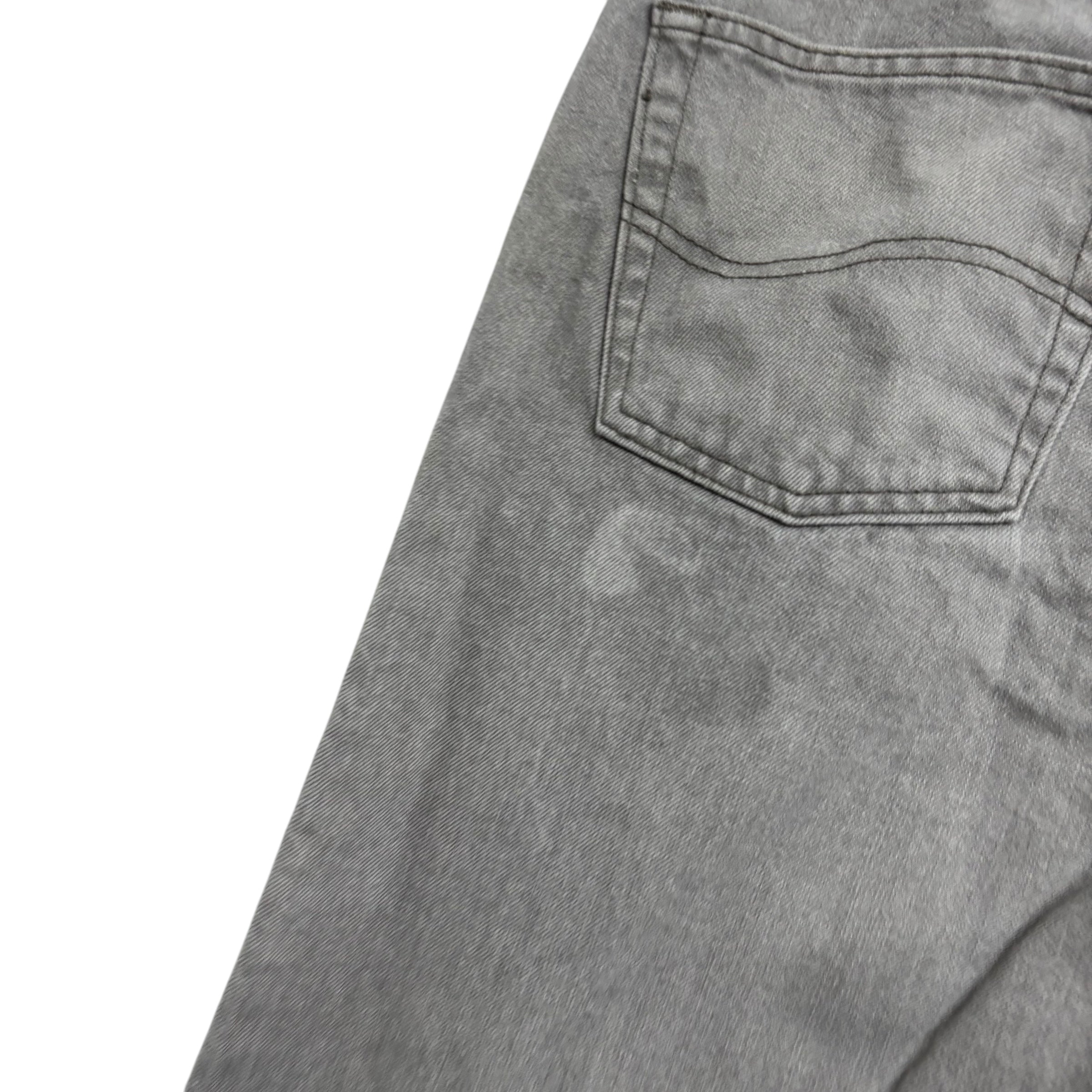 Lee Jeans W34 L29 Mens Regular Straight Fit Grey Denim