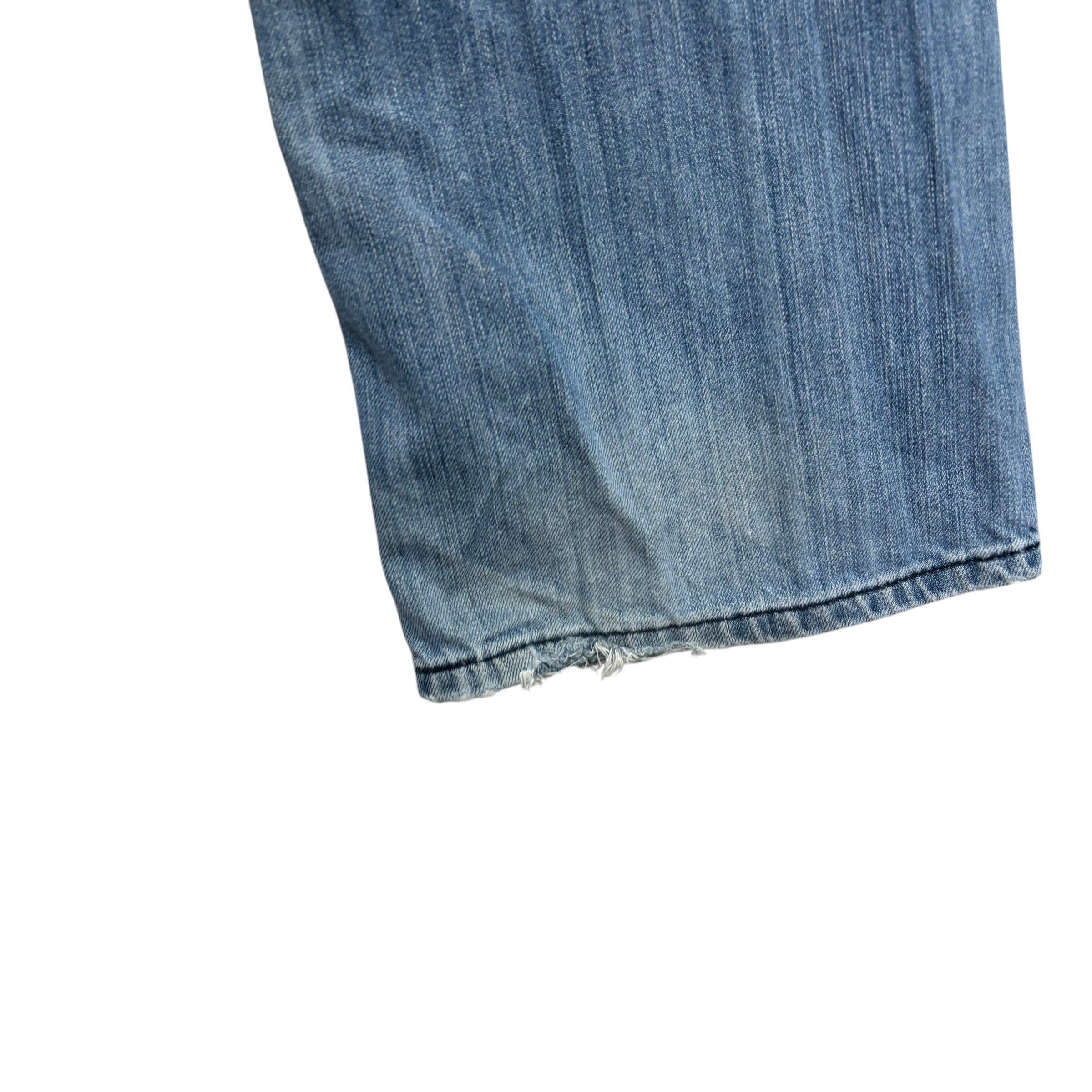 Levis 527 Jeans W32 L32 Mens Mid Blue Regular Bootcut Fit Vintage Denim (F)