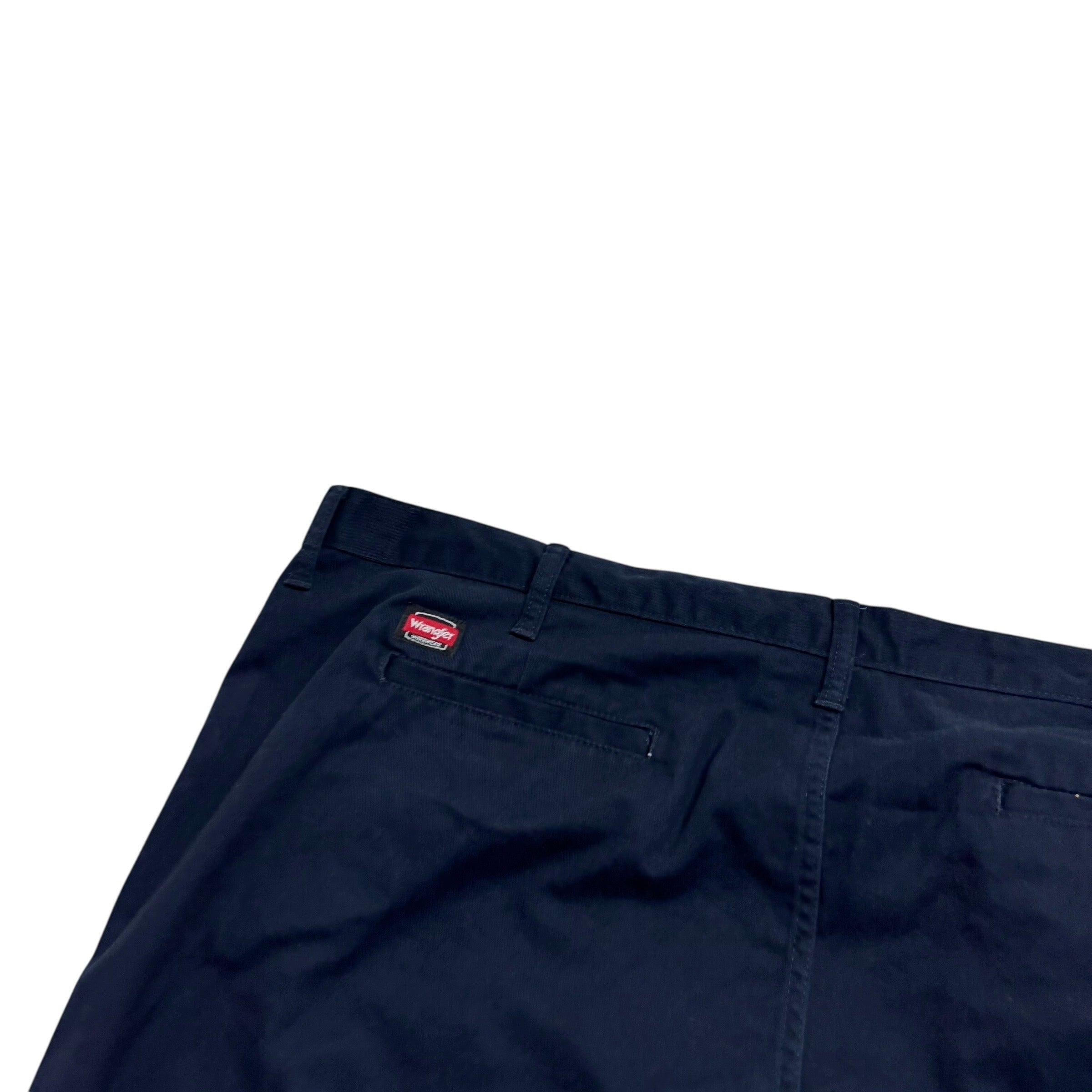 Wrangler Trousers W44 L30 Mens Navy Blue Regular Straight Fit Pants (E)