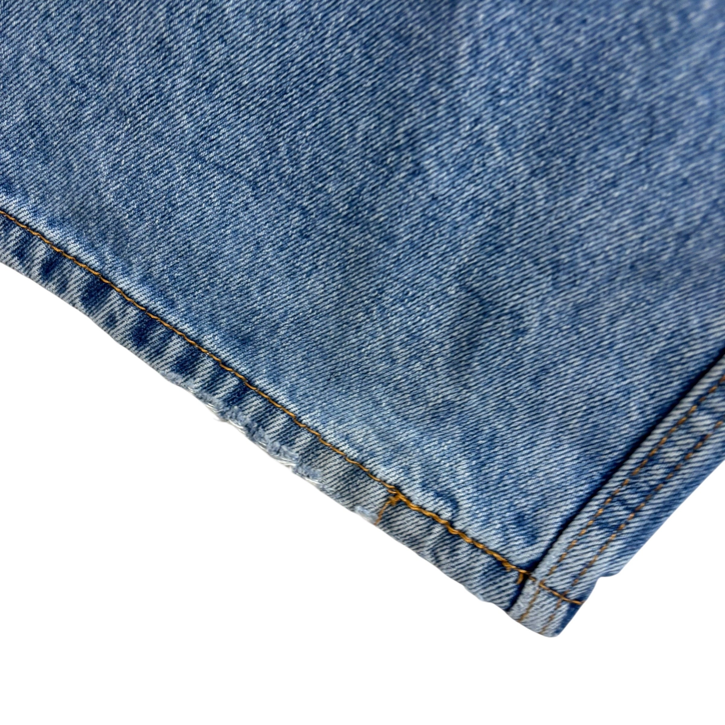 Levis 505 Jeans W36 L34 Mens Mid Blue Regular Straight Fit Denim