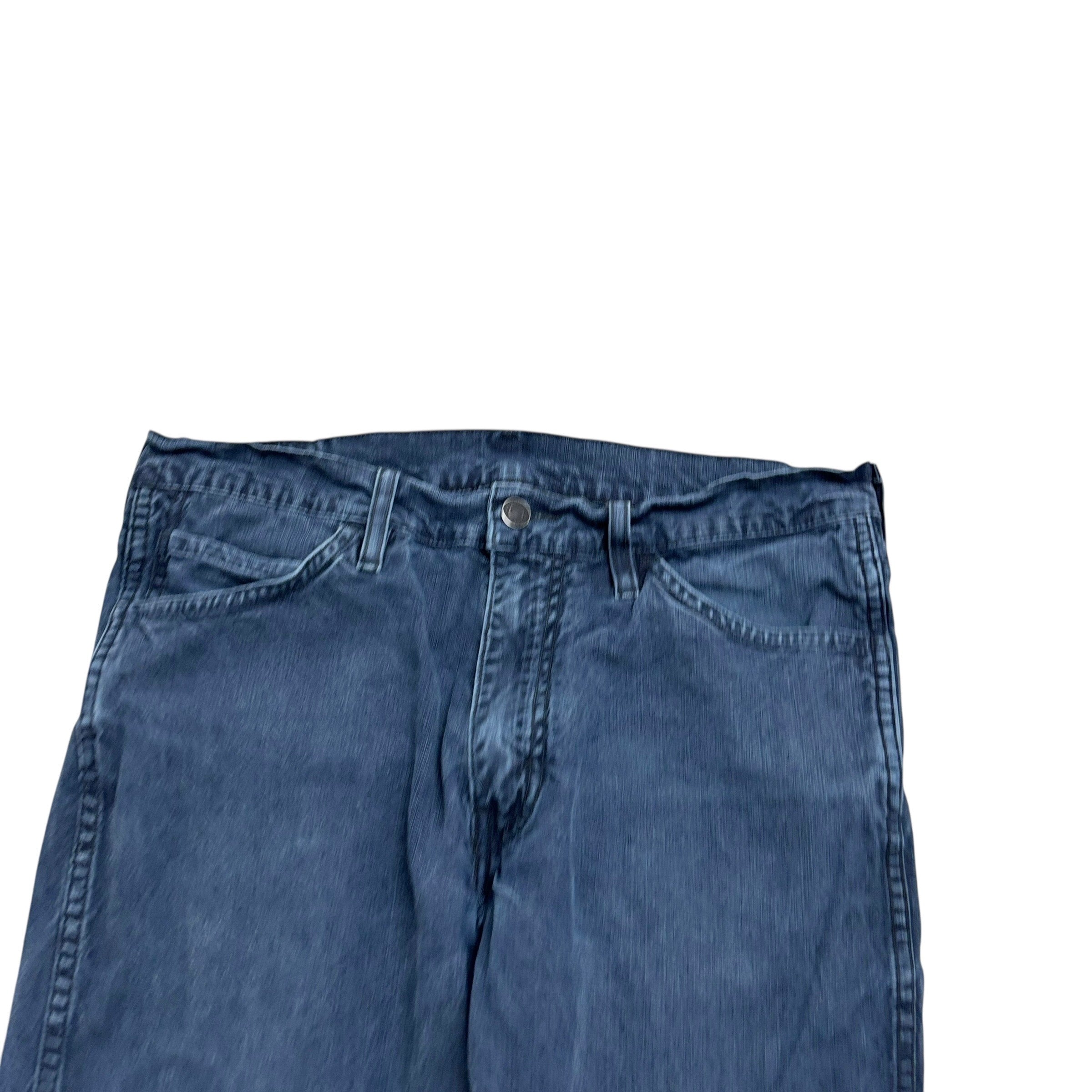 Levis 541 Jeans W32 L32 Mens Navy Blue Athletic Tapered Fit Stretch Denim