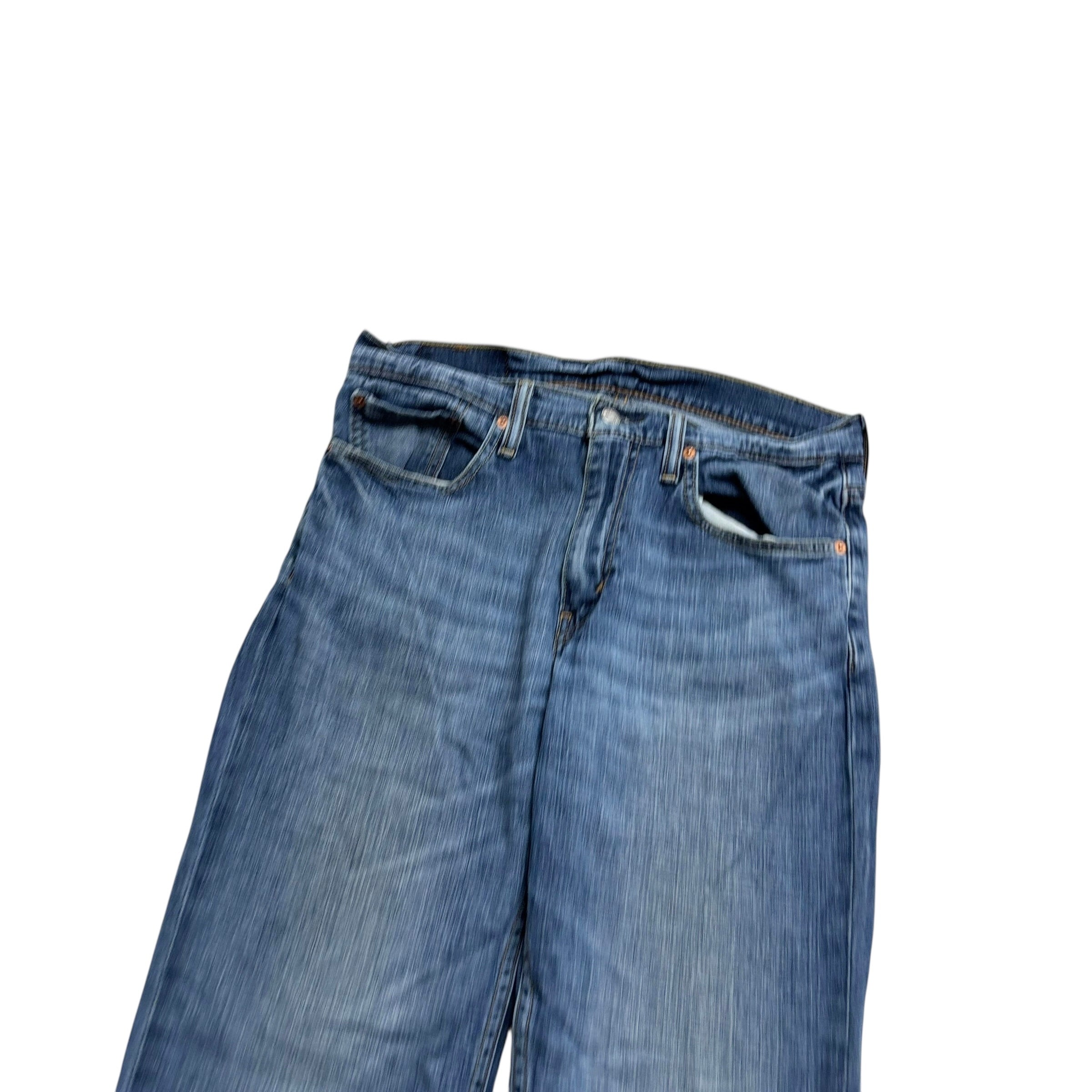 Levis 514 Jeans W32 L32 Mens Mid Blue Regular Straight Fit Stretch Denim