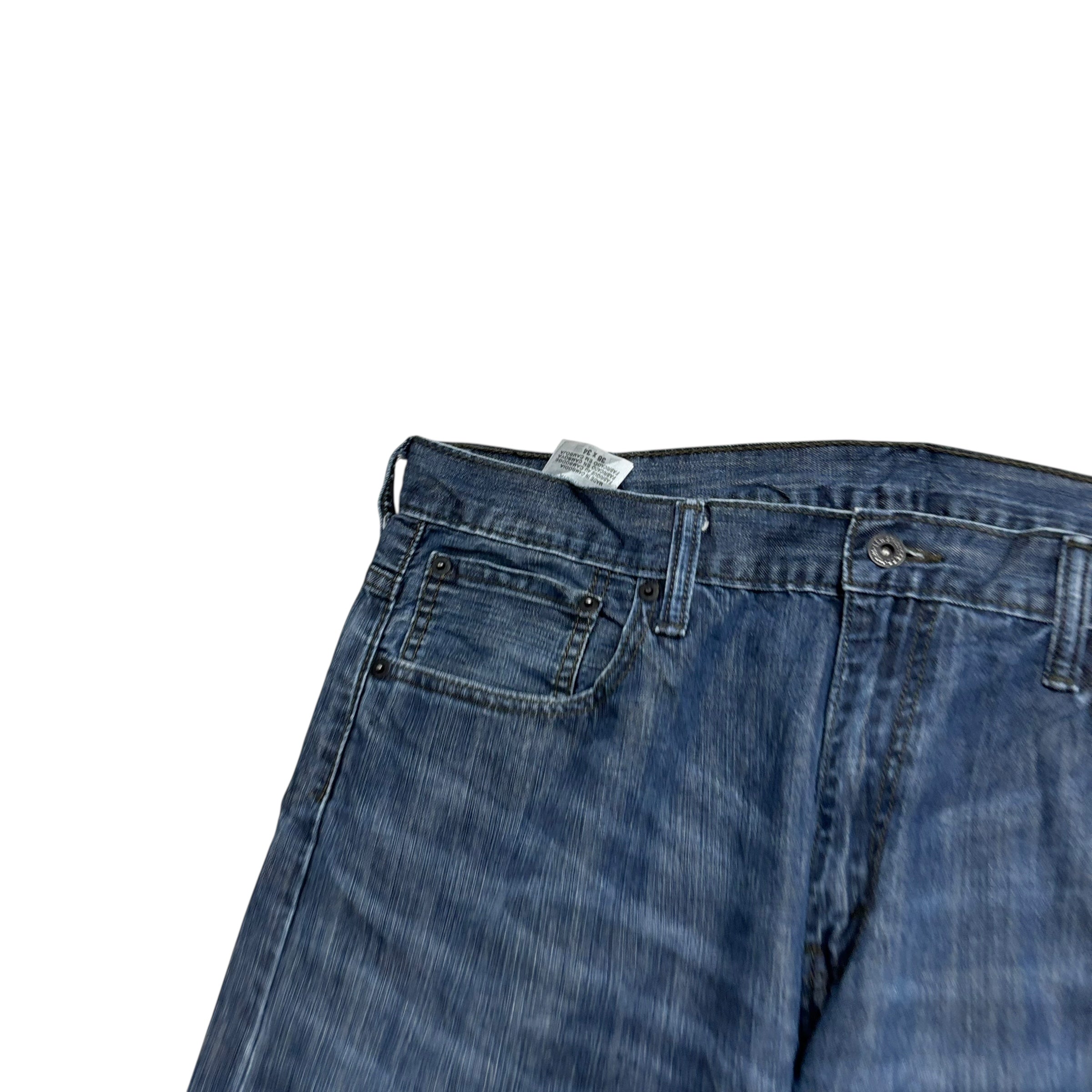 Levis 569 Jeans W36 L33 Mens Dark Blue Baggy Relaxed Straight Vintage Denim (E)