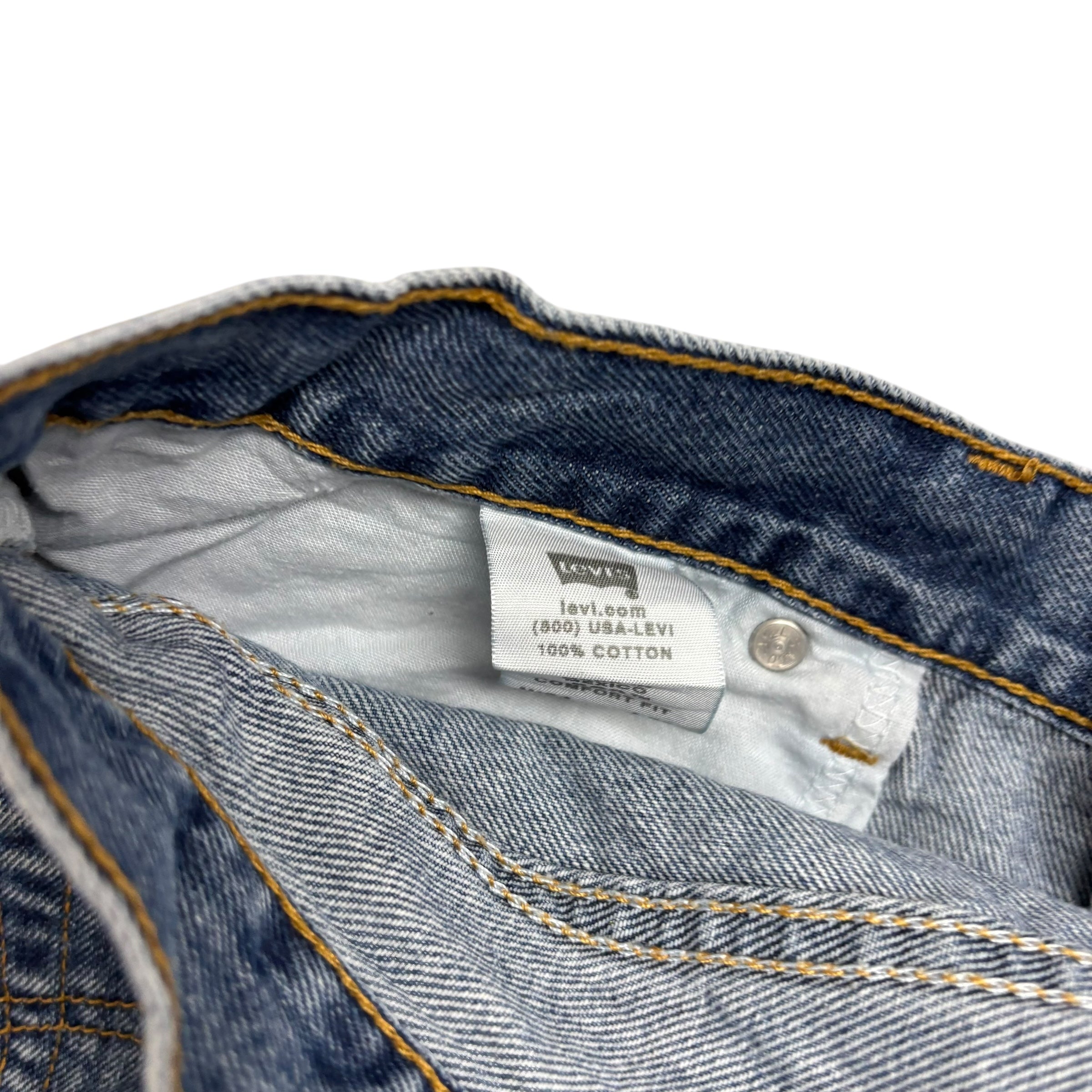 Levis 560 Jeans W34 L32 Mens Mid Blue Baggy Relaxed Comfort Fit Vintage Denim