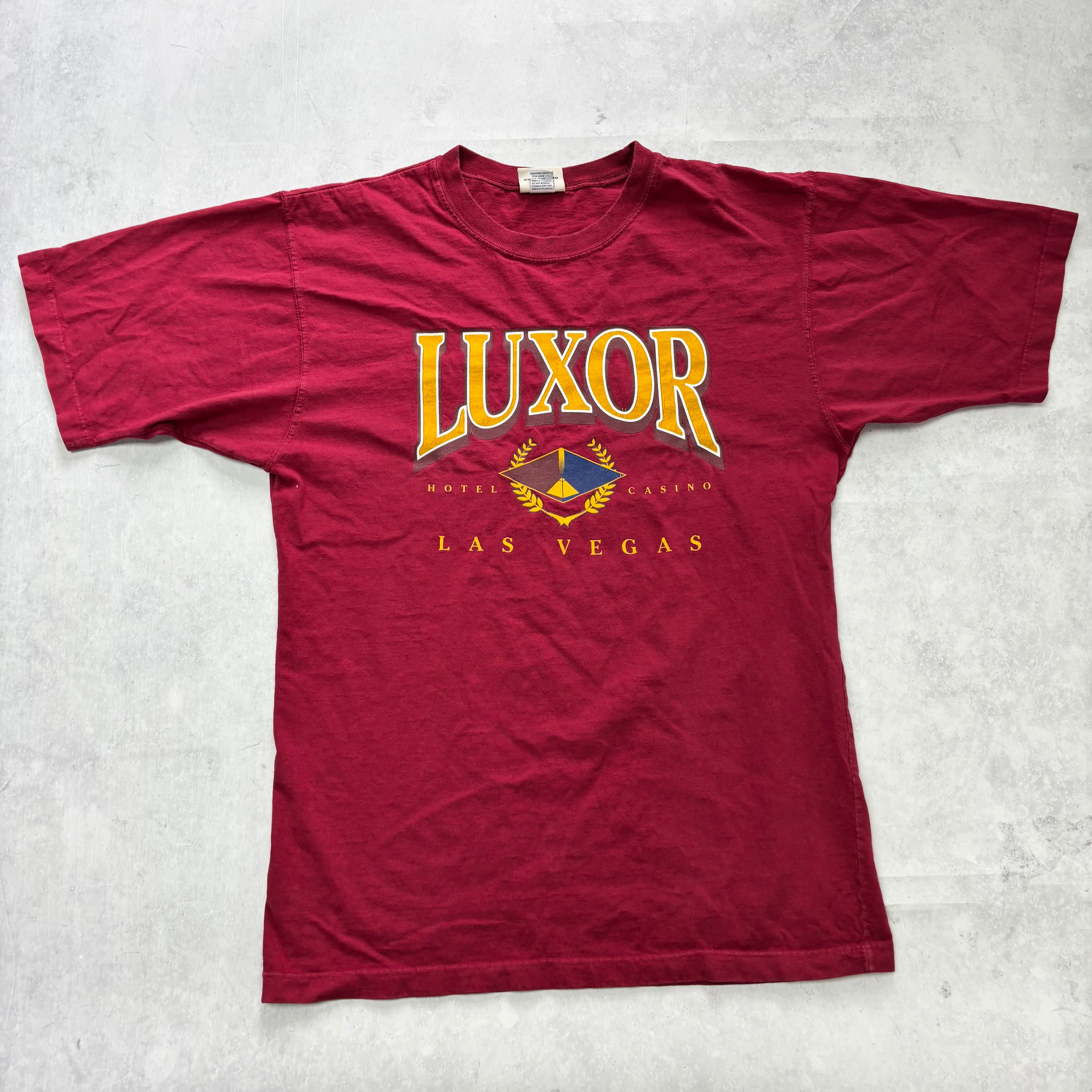 Vintage T Shirt Mens Medium Burgundy Red Graphic Print 90s USA (E)