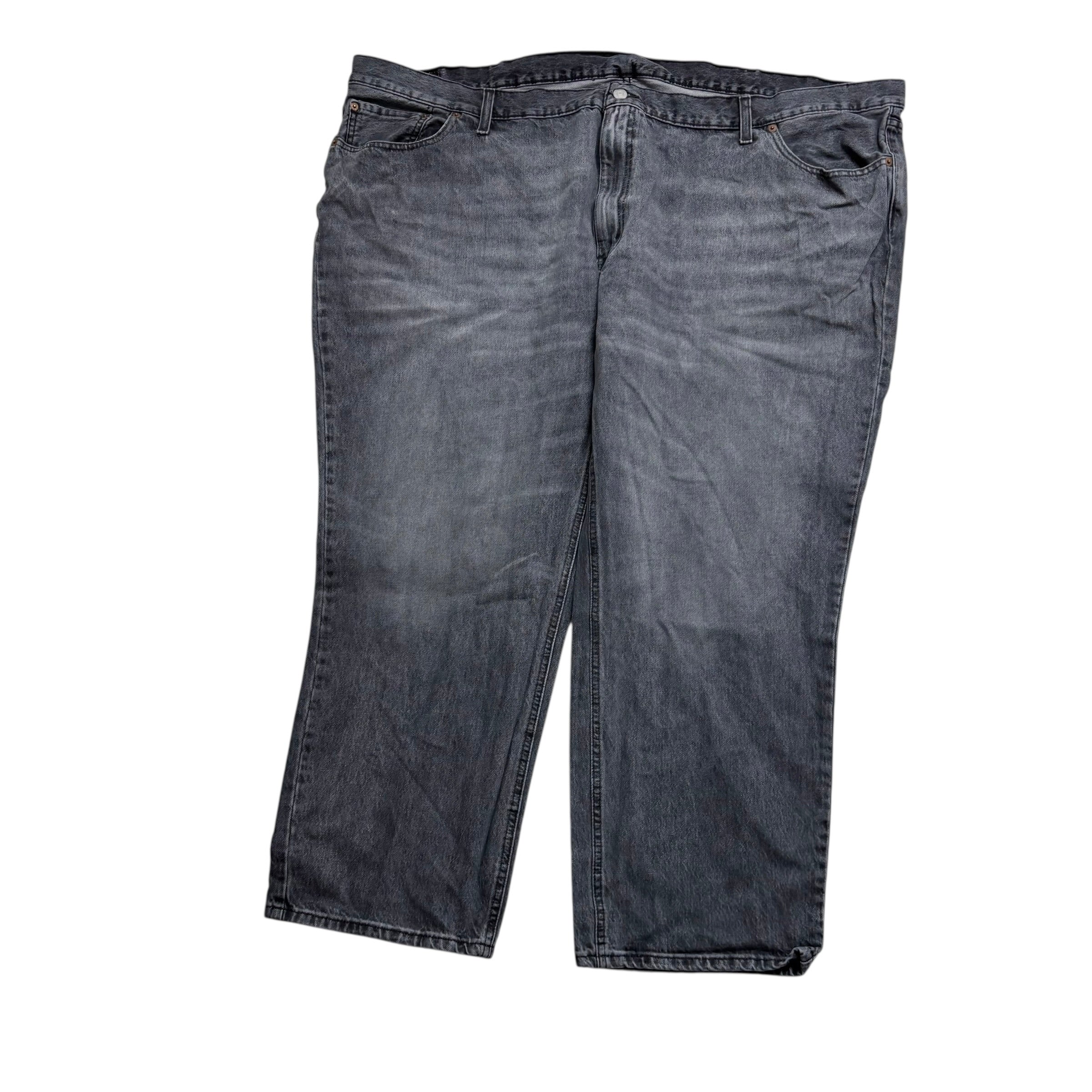 Levis 541 Jeans W54 L29 Mens Grey Athletic Tapered Fit Stretch Denim (E)