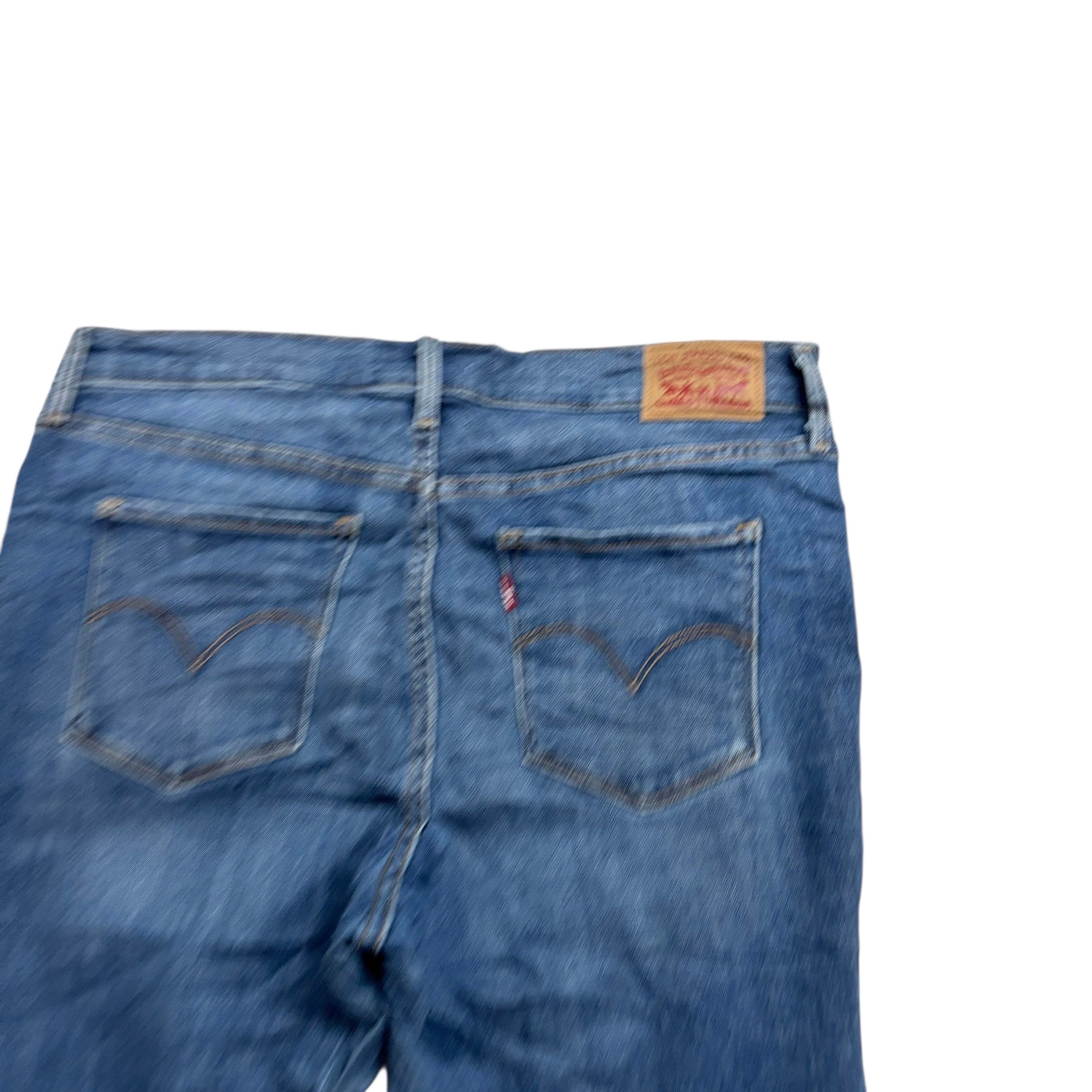 Levis 312 Jeans W31 L32 Womens Shaping Slim Fit Mid Blue Stretch Denim (E)