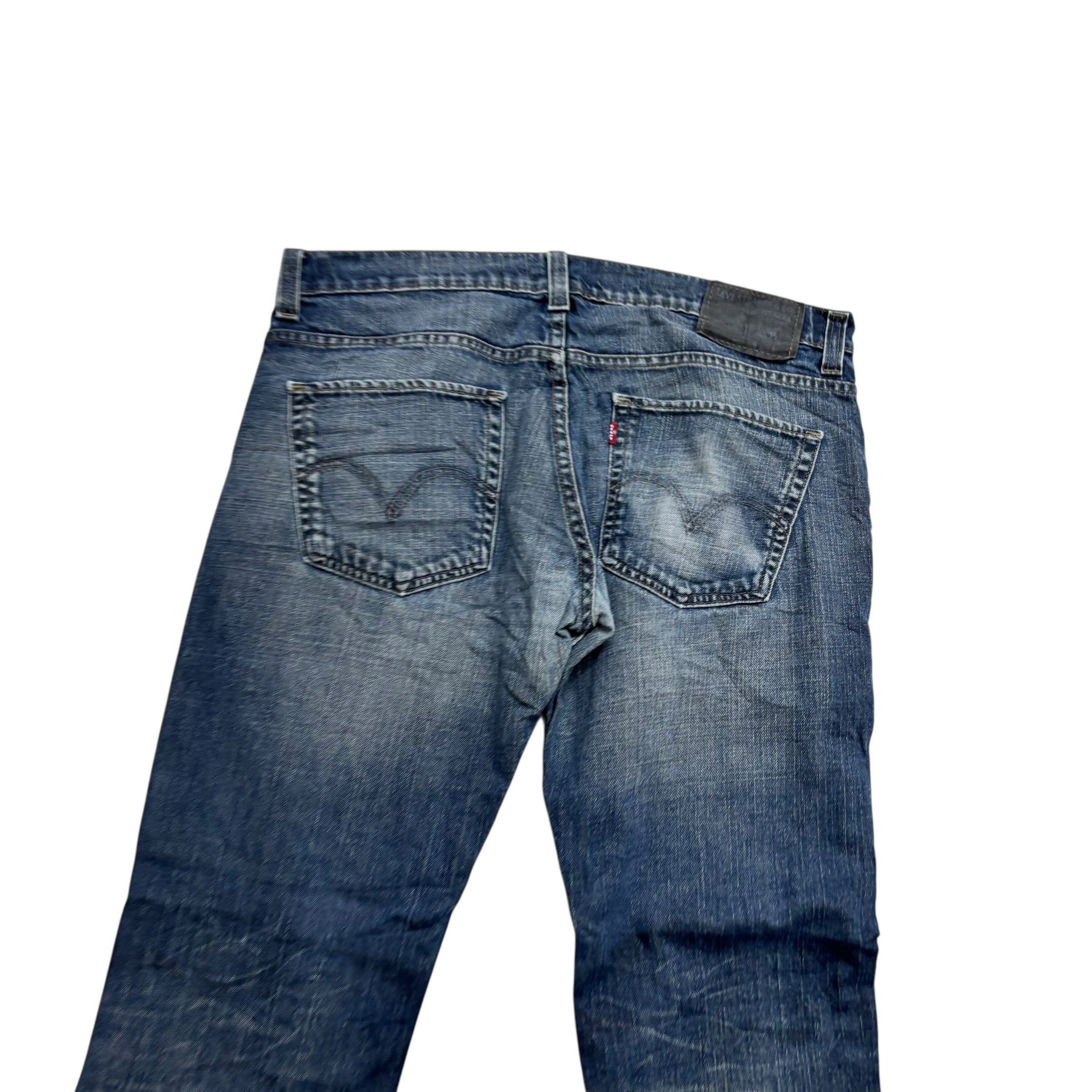 Levis 511 Jeans W34 L30 Mens Dark Blue Slim Fit Stretch Vintage Denim