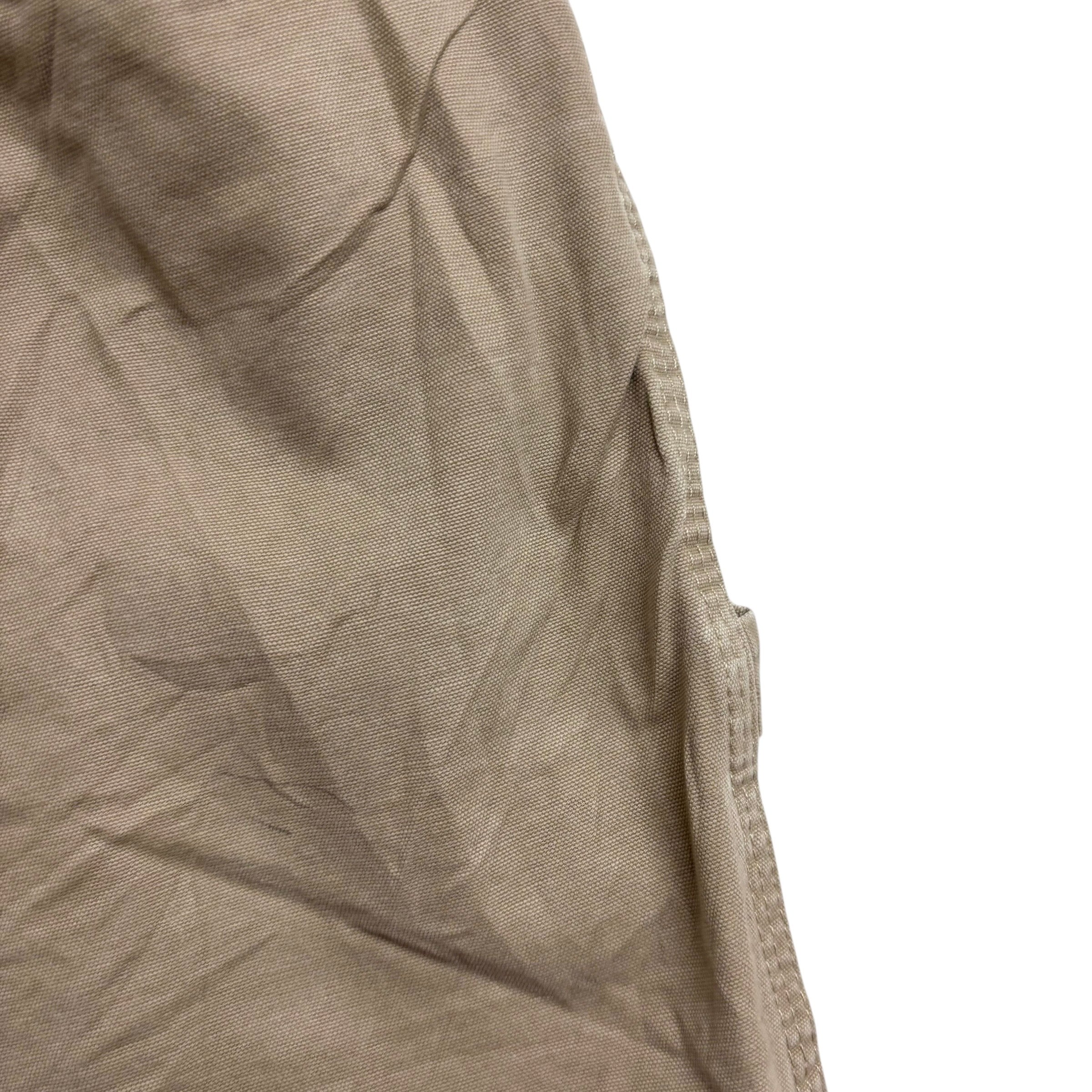 Wrangler Baggy Jorts W38 Mens Beige Canvas Shorts Relaxed Fit Carpenter