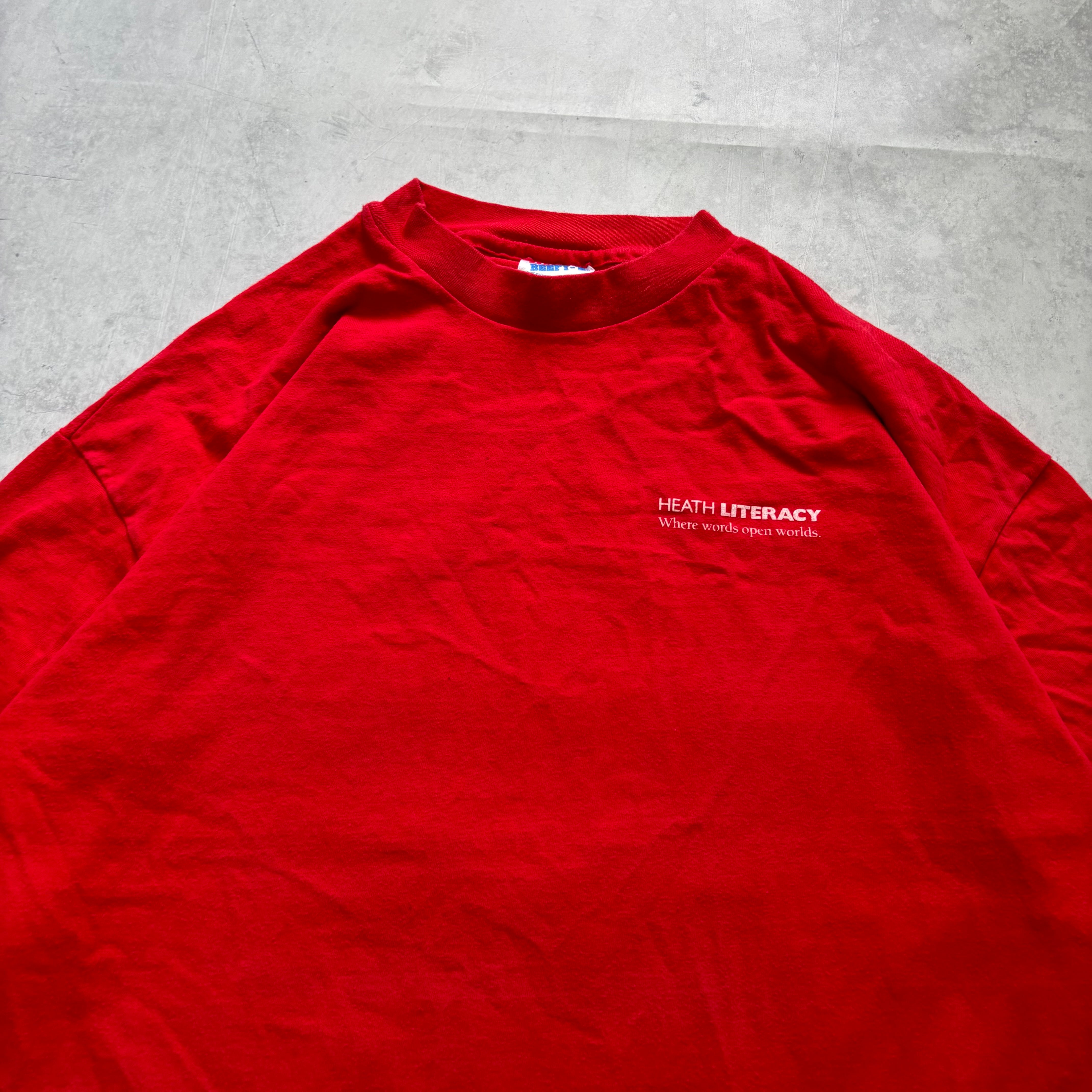 Vintage T Shirt Mens XL Red Single Stitch Graphic Print 90s USA (E)