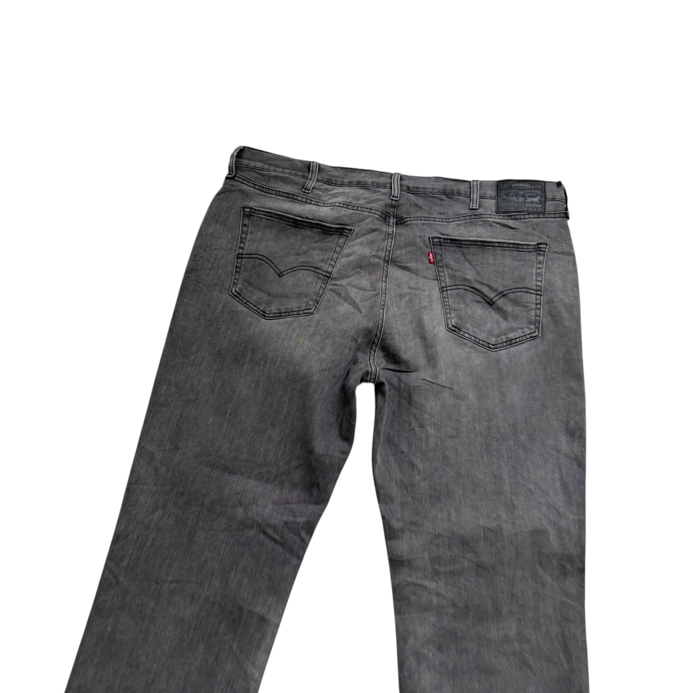 Levis 541 Jeans W42 L32 Mens Grey Athletic Tapered Fit Stretch Denim