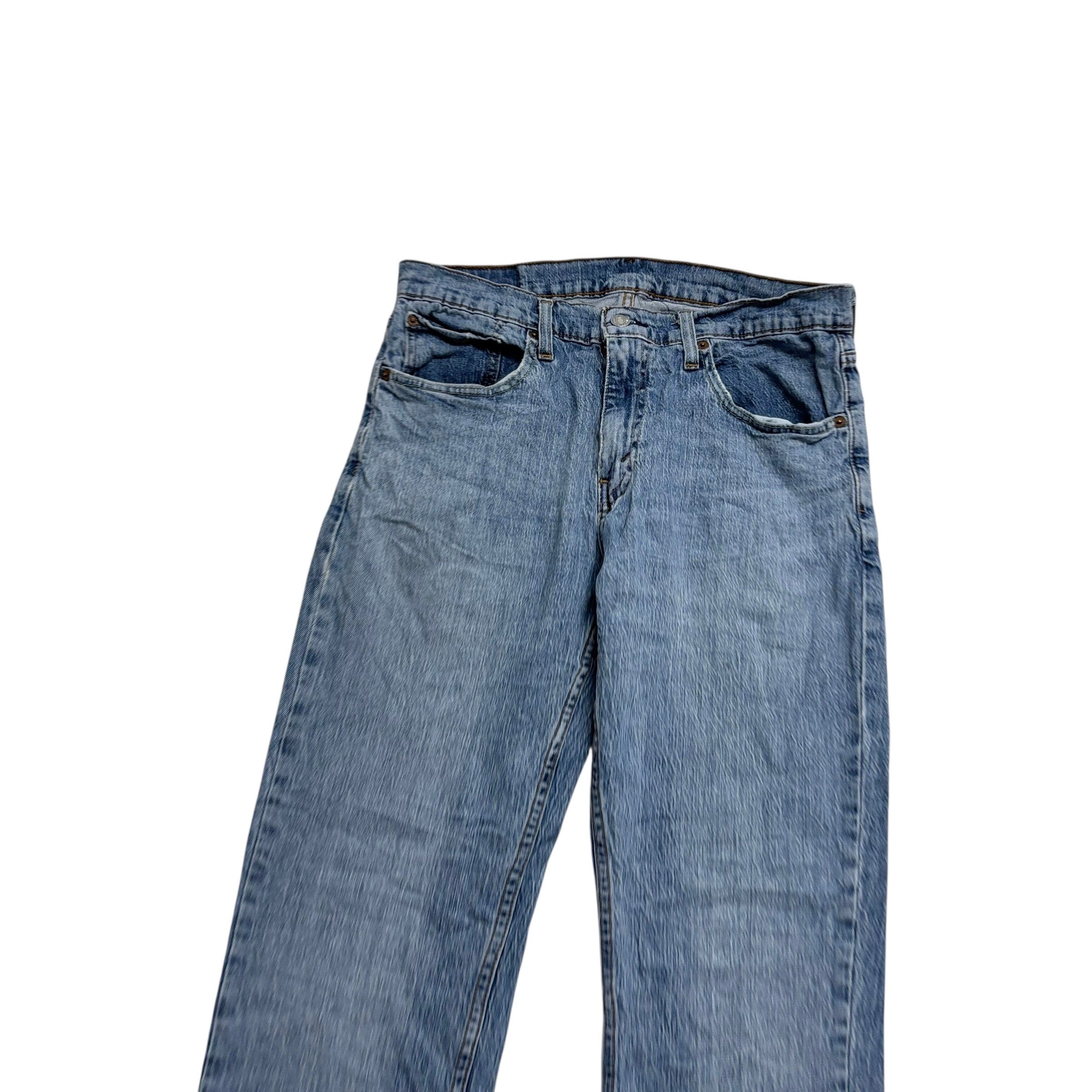 Levis Jeans W31 L30 Mens Light Blue Slim Straight Fit Stretch Denim (E)