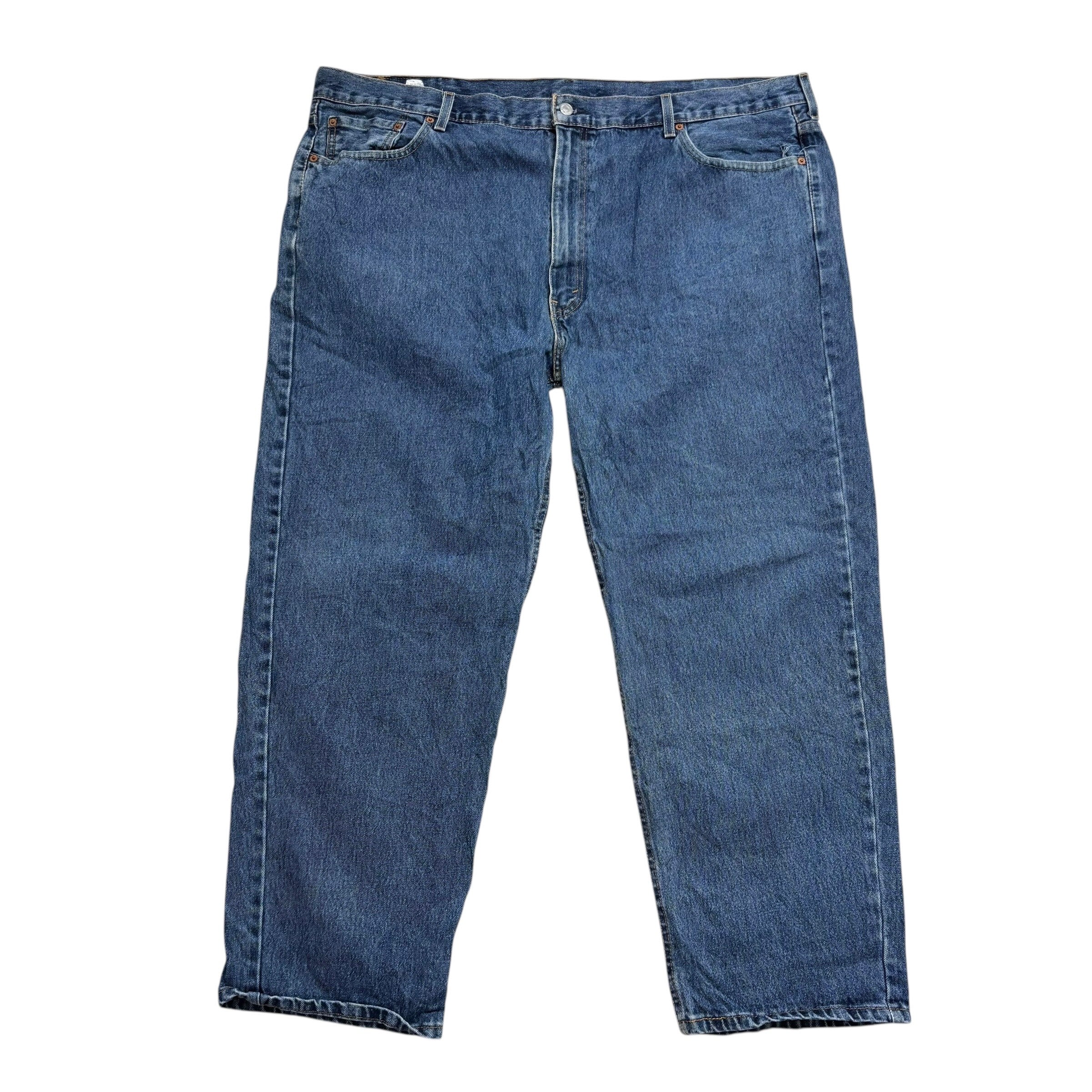 Levis 550 Jeans W48 L30 Mens Mid Blue Baggy Relaxed Straight Fit Denim (E)