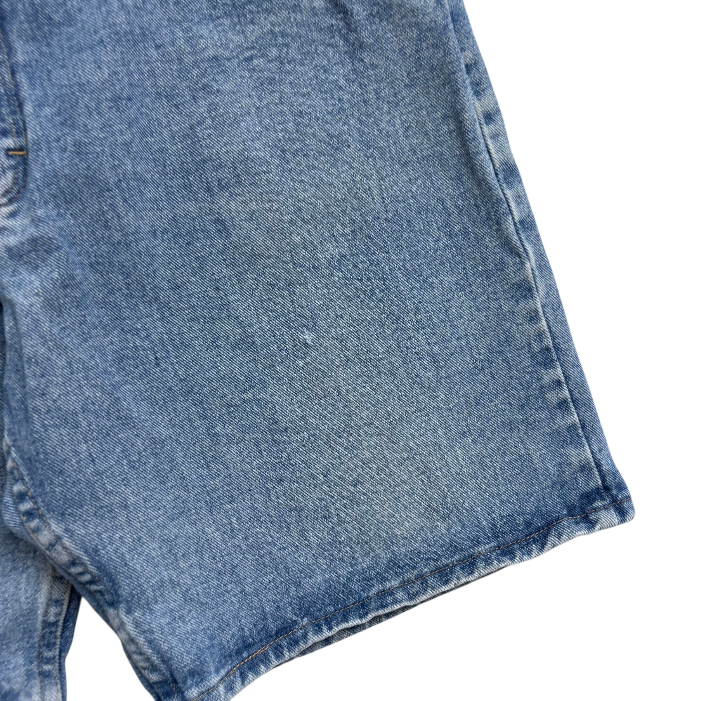 Wrangler Baggy Jorts W33 Mens Denim Shorts Mid Blue Relaxed Fit