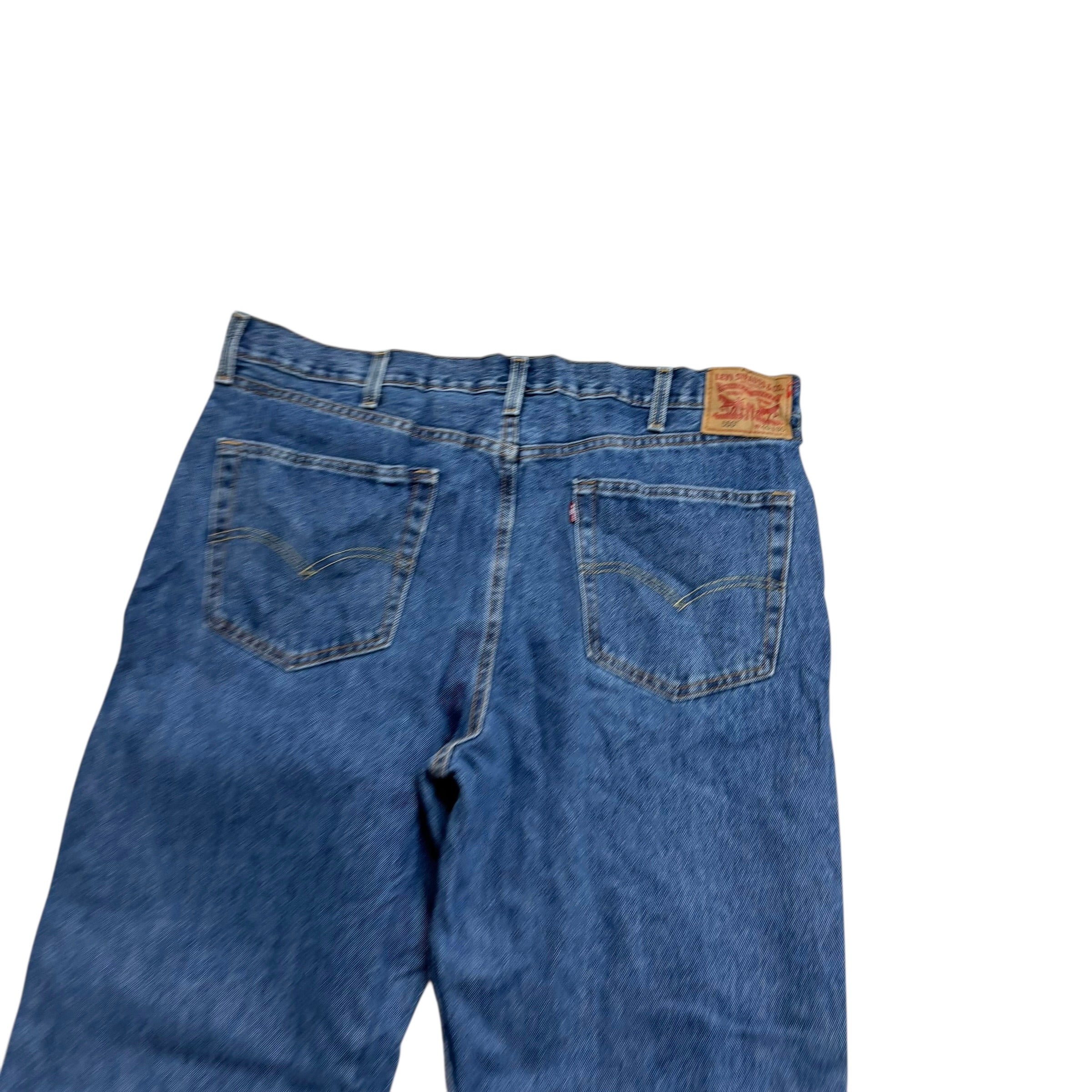 Levis 550 Jeans W40 L29 Mens Mid Blue Baggy Relaxed Straight Fit Denim