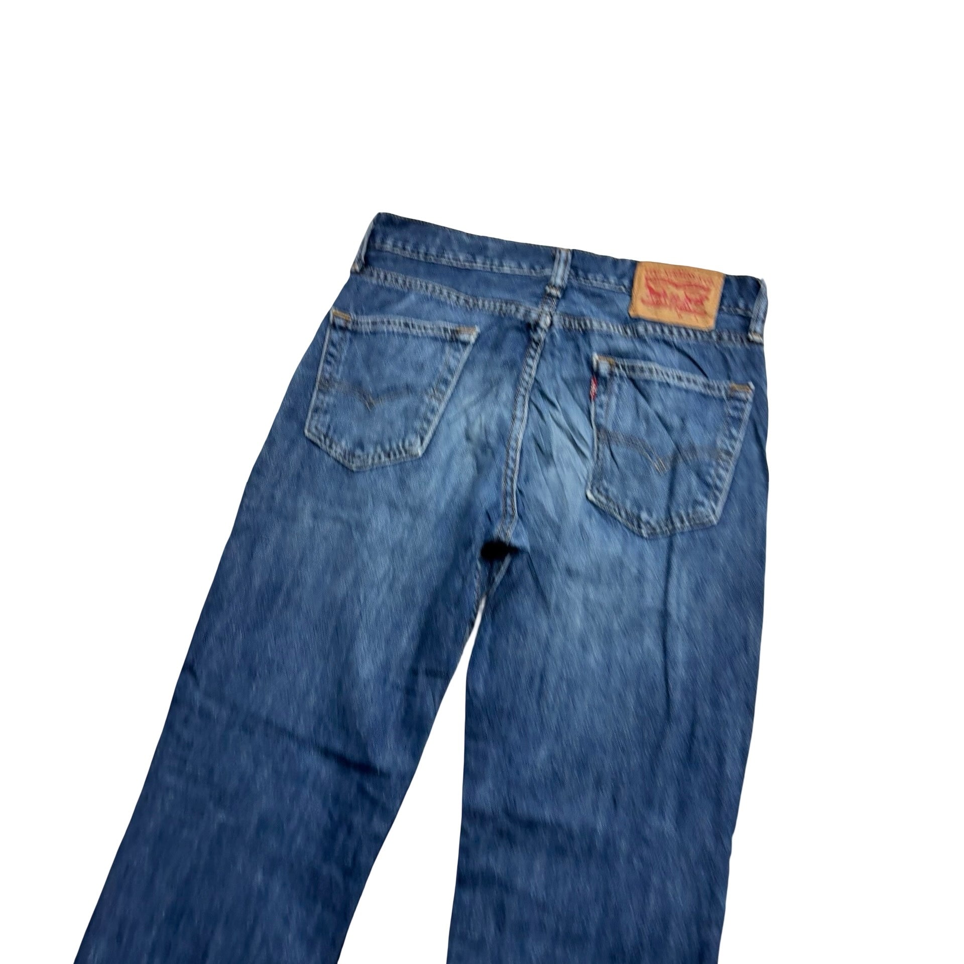 Levis 514 Jeans W29 L32 Mens Mid Blue Regular Straight Fit Denim