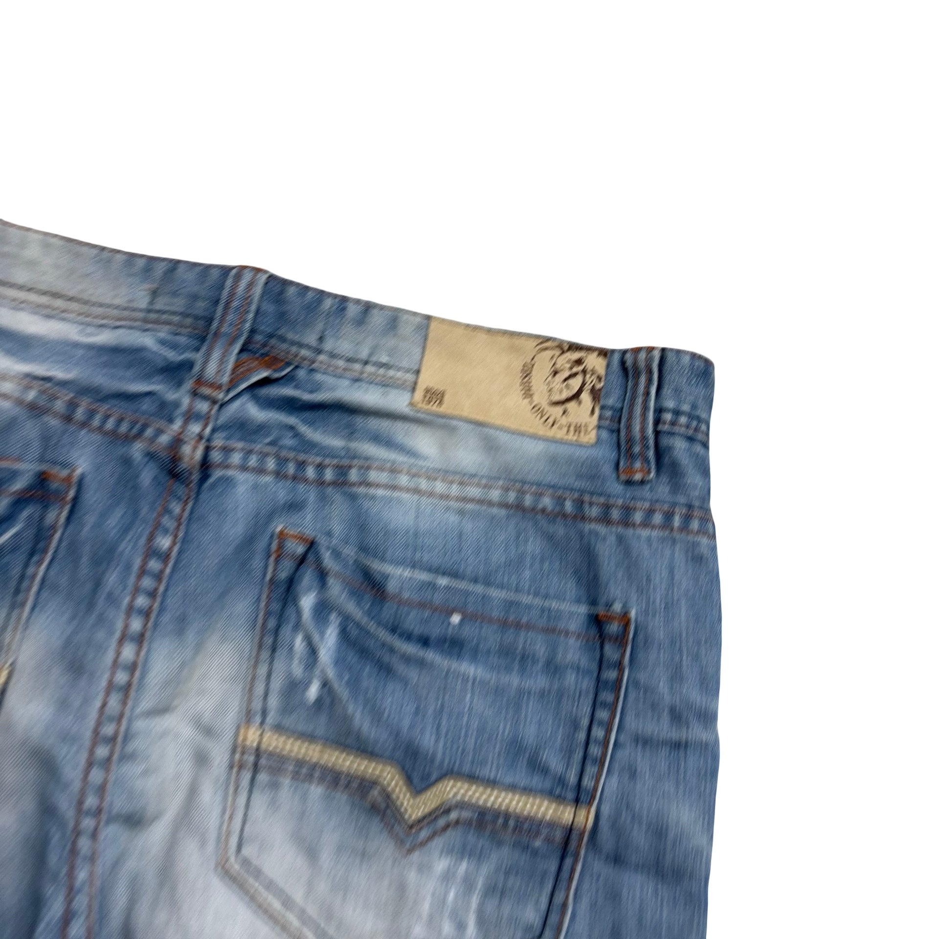 Diesel Ramel Jeans W36 L32 Mens Mid Blue Regular Straight Fit Vintage