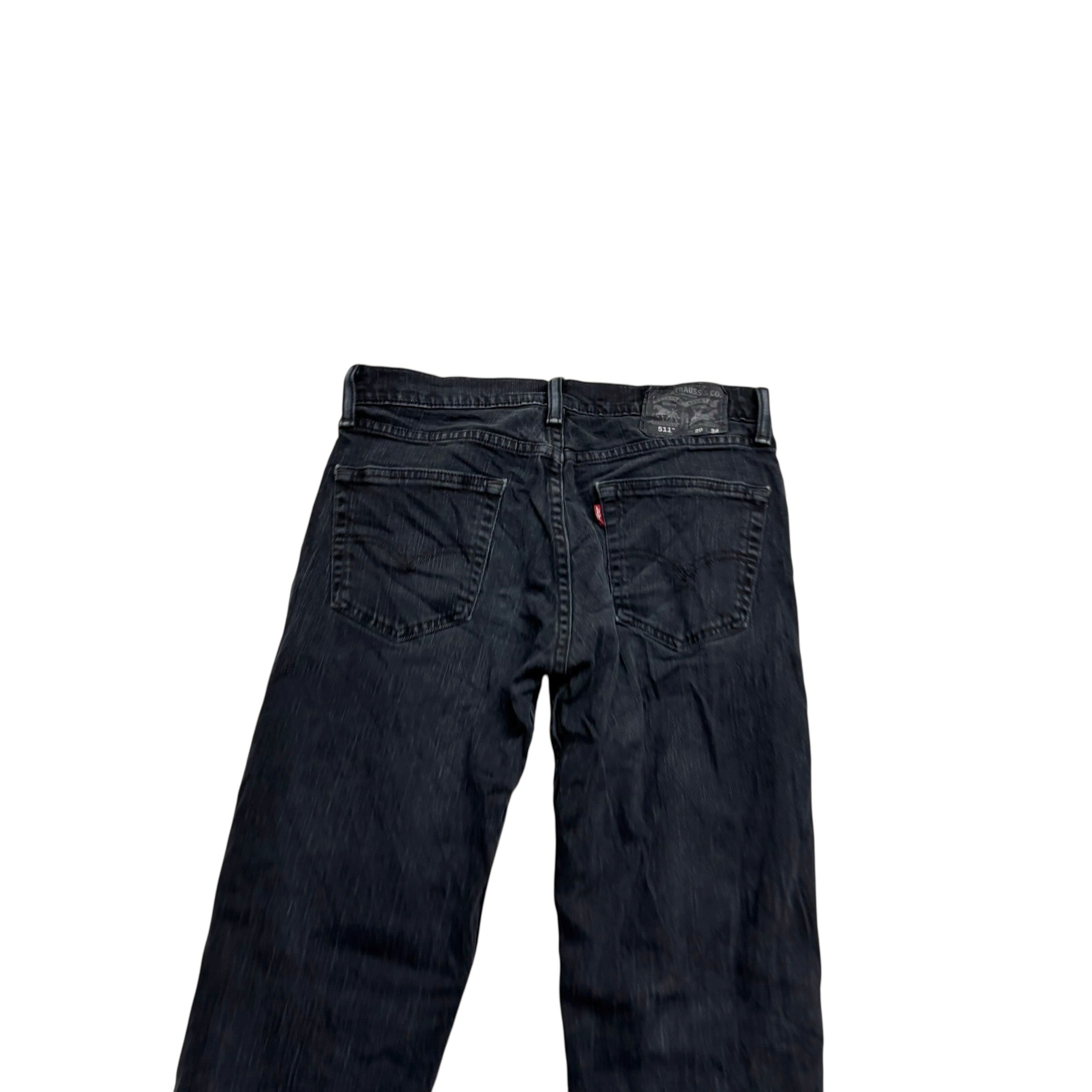 Levis 511 Jeans W29 L34 Mens Navy Blue Slim Fit Stretch Denim