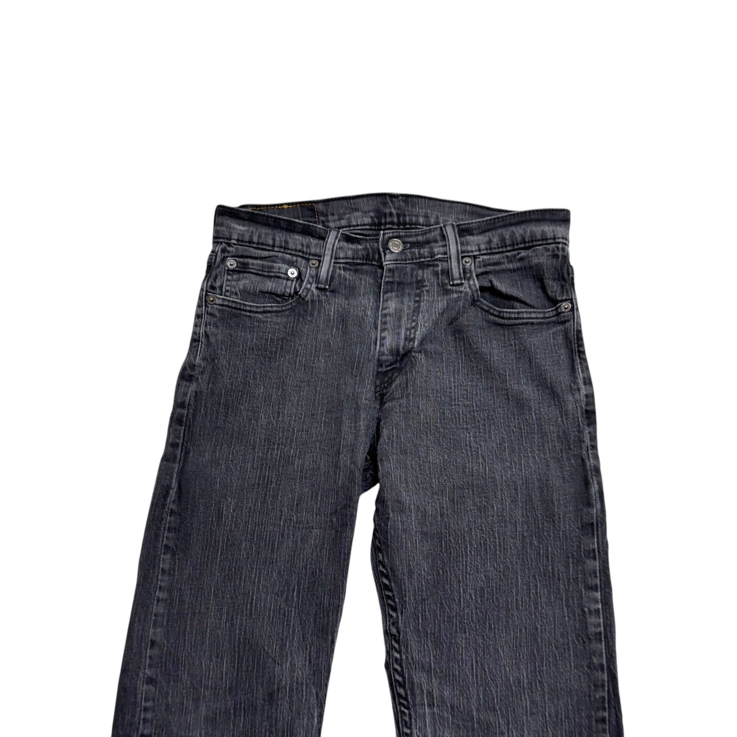 Levis 514 Jeans W29 L32 Mens Black Slim Straight Fit Stretch Denim (E)