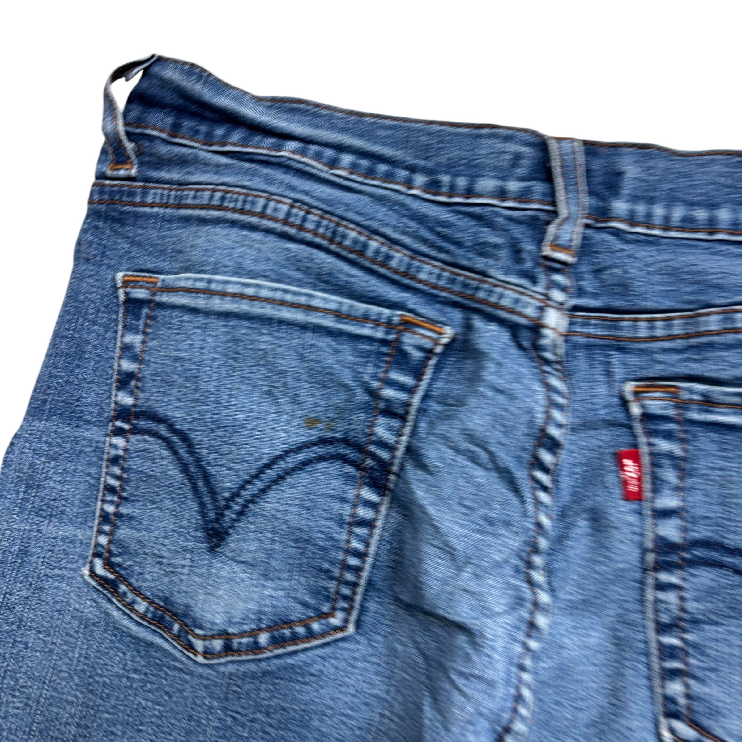 Levis 512 Jeans W30 L31 Womens Mid Blue Slimming Bootcut Fit Stretch Denim