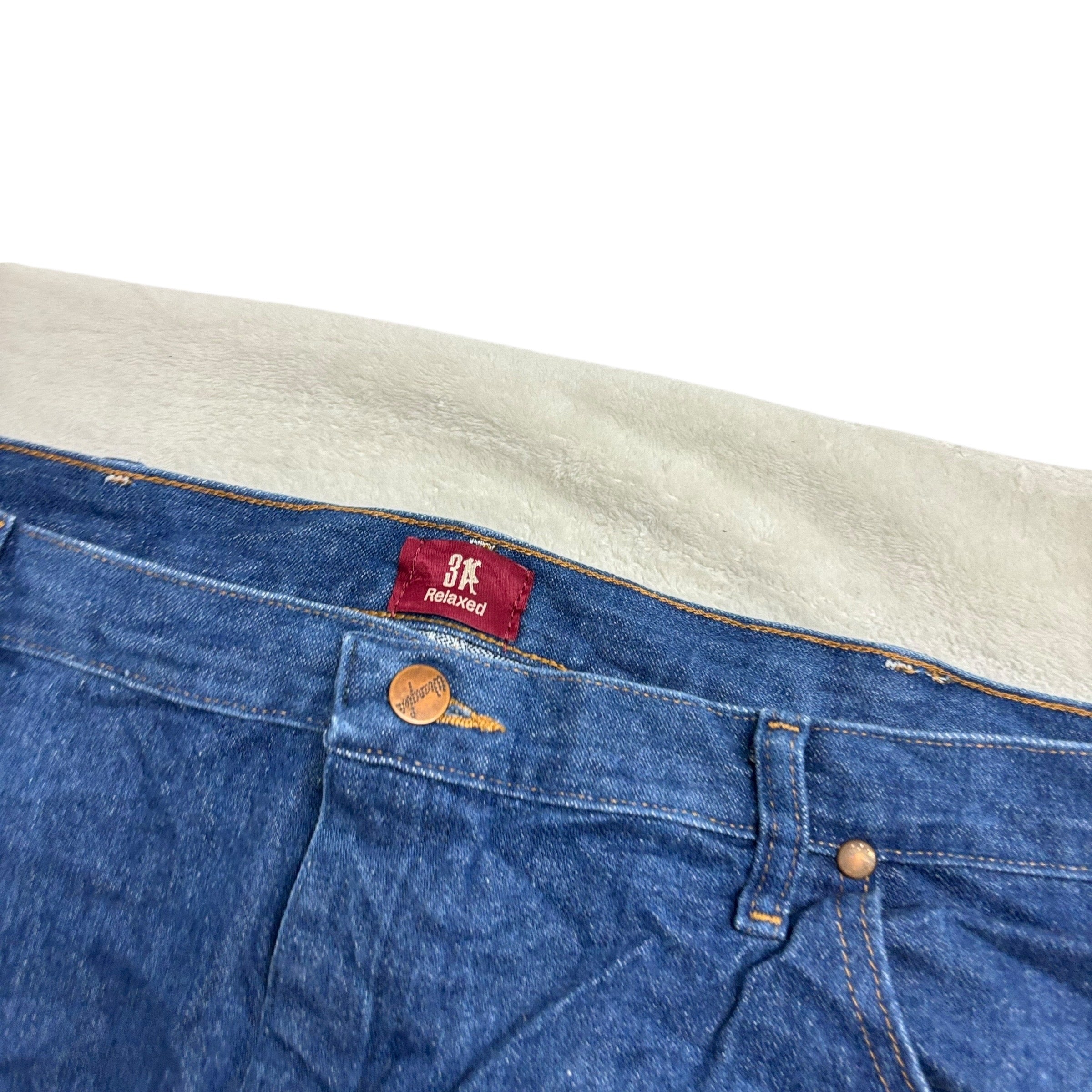 Wrangler Jeans Cowboy Cut W42 L35 Mens Dark Blue 31MWZ Original Fit Denim (E)