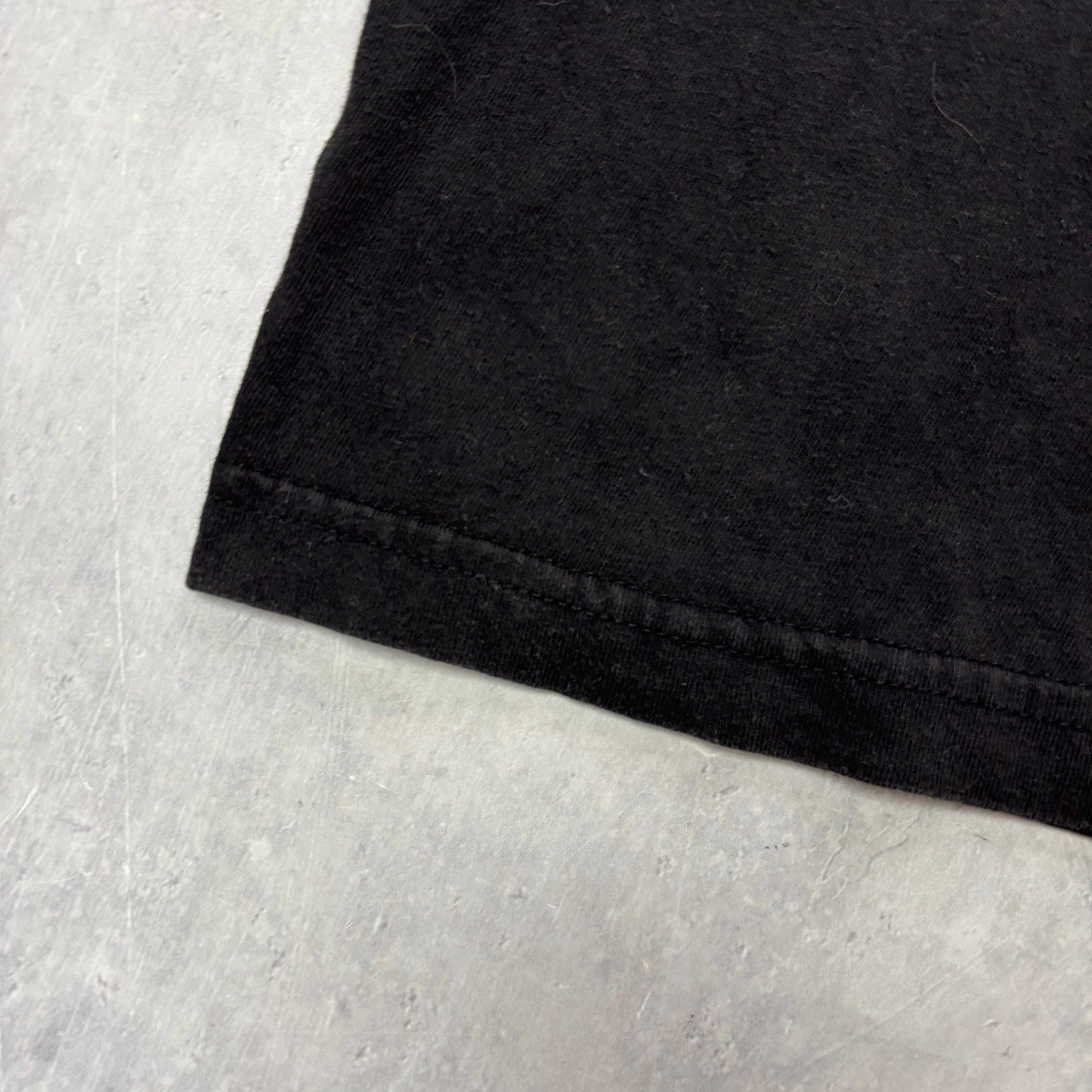 Vintage T Shirt Mens XL Black Graphic Print 90s Tuxedo (E)