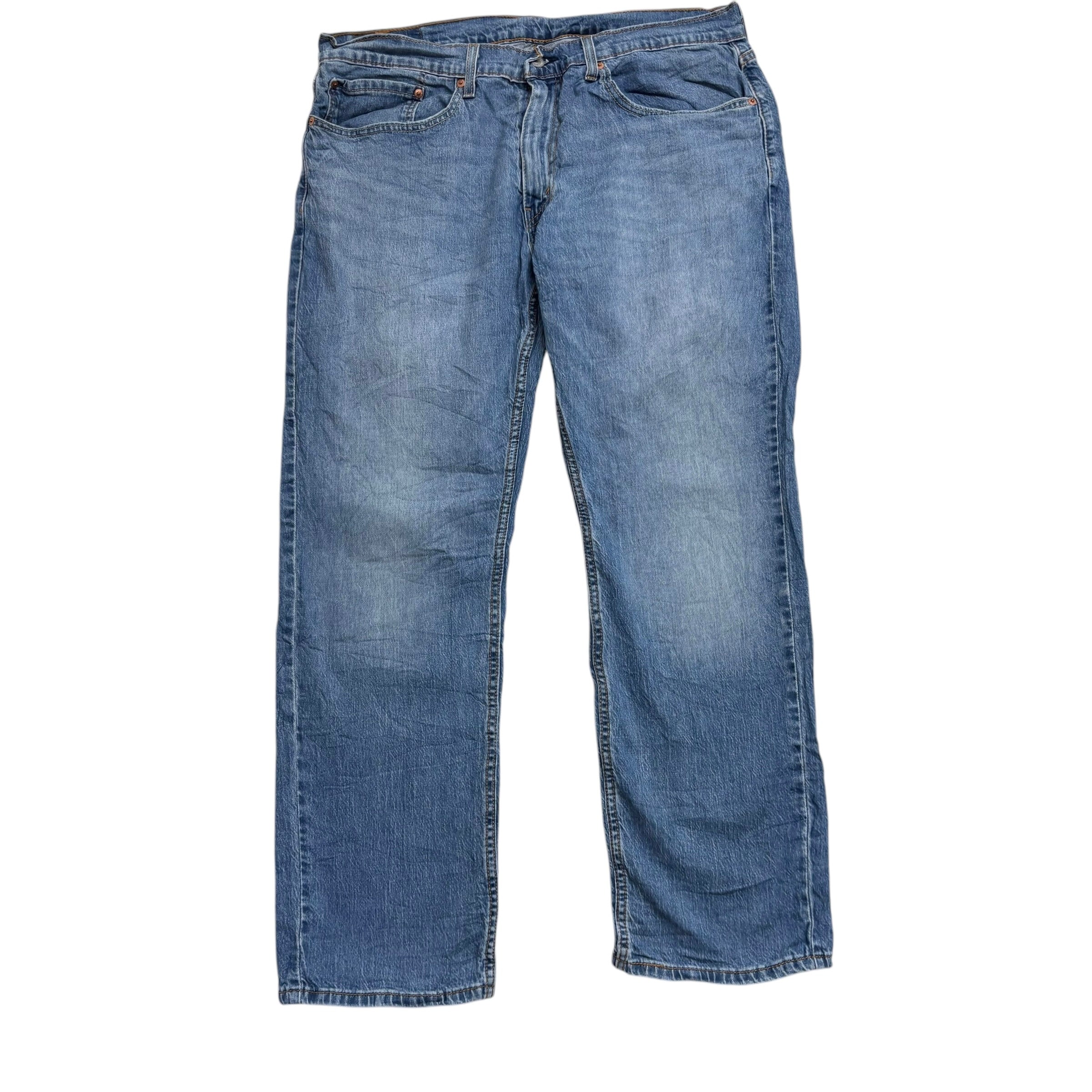 Levis 559 Jeans W36 L30 Mens Mid Blue Relaxed Straight Fit Stretch Denim (E)