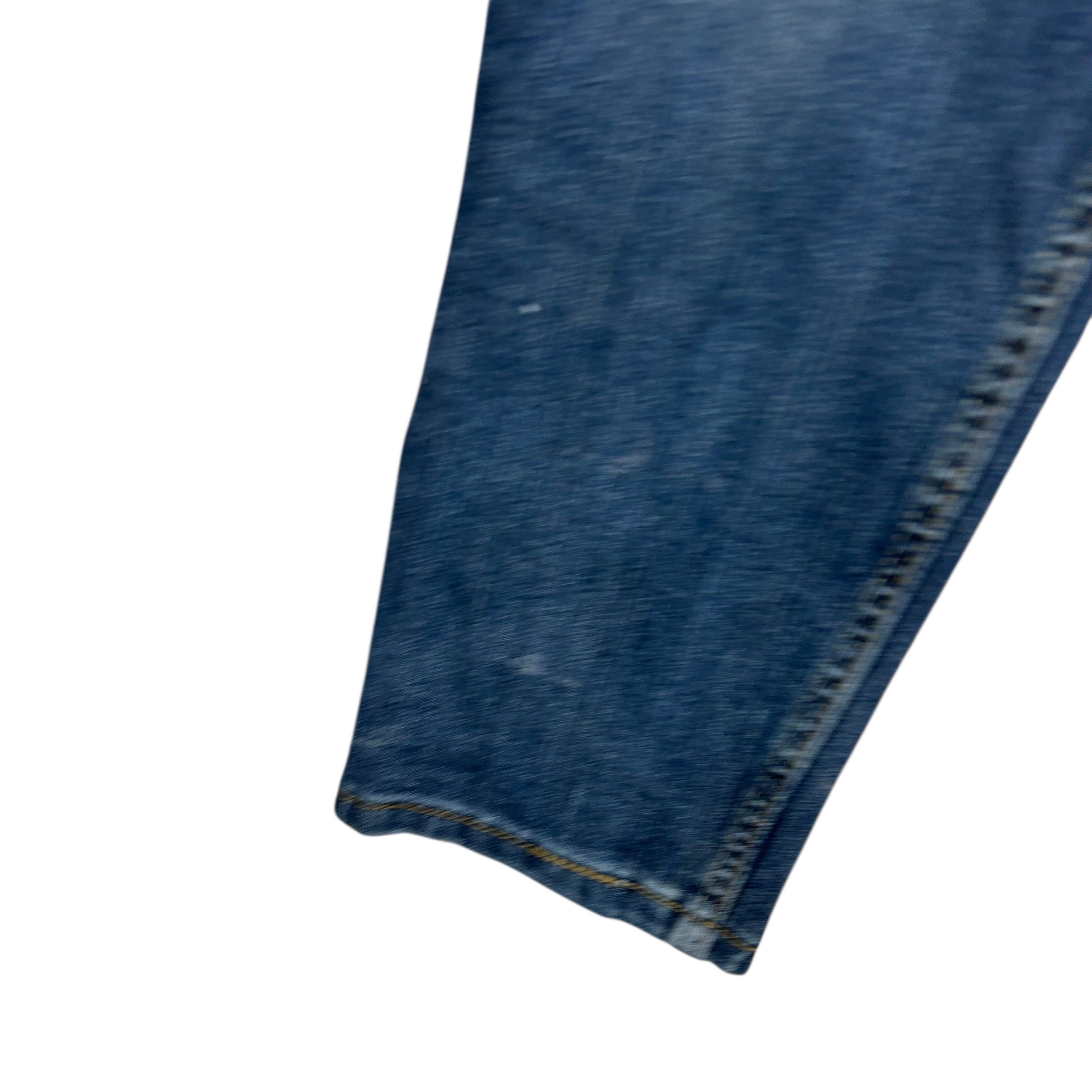 Levis Signature Jeans W33 L29 Mens Mid Blue Regular Tapered Fit Stretch (F)