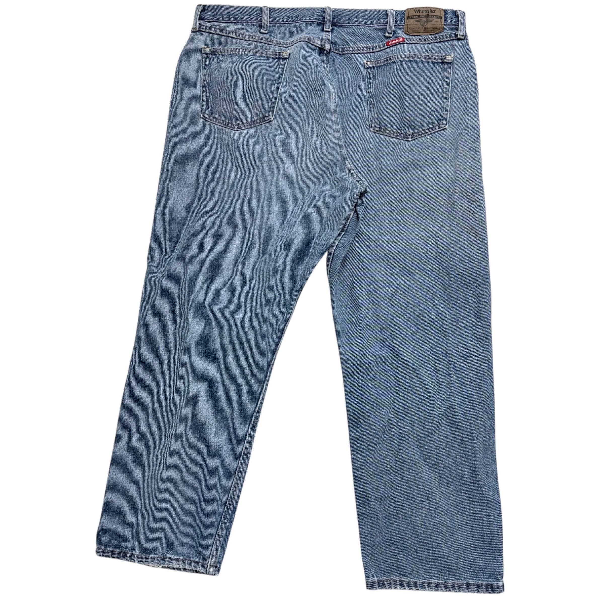 Wrangler Jeans W40 L30 Mens Light Blue Relaxed Straight Fit Denim