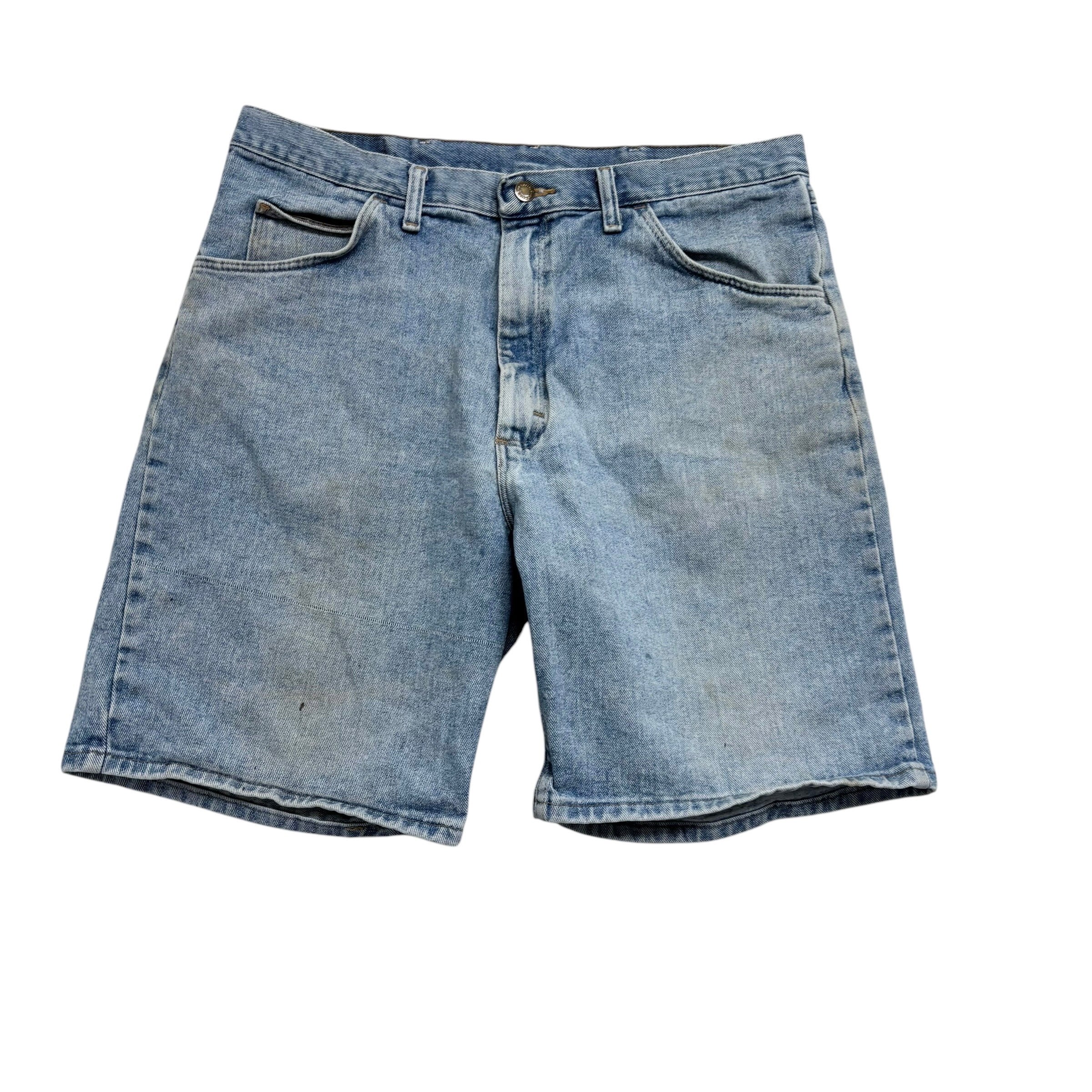 Wrangler Baggy Jorts W36 Mens Denim Shorts Light Blue Relaxed Fit (F)