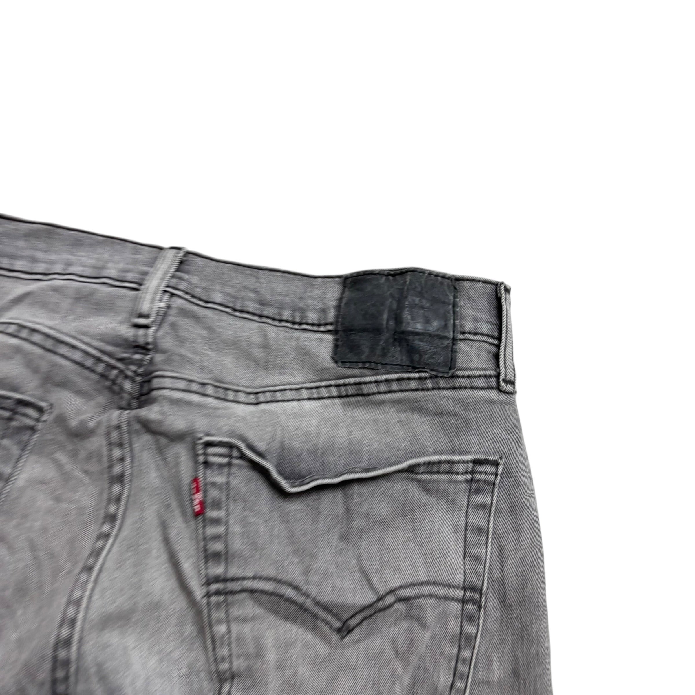 Levis 541 Jeans W34 L34 Mens Grey Athletic Tapered Fit Stretch Denim
