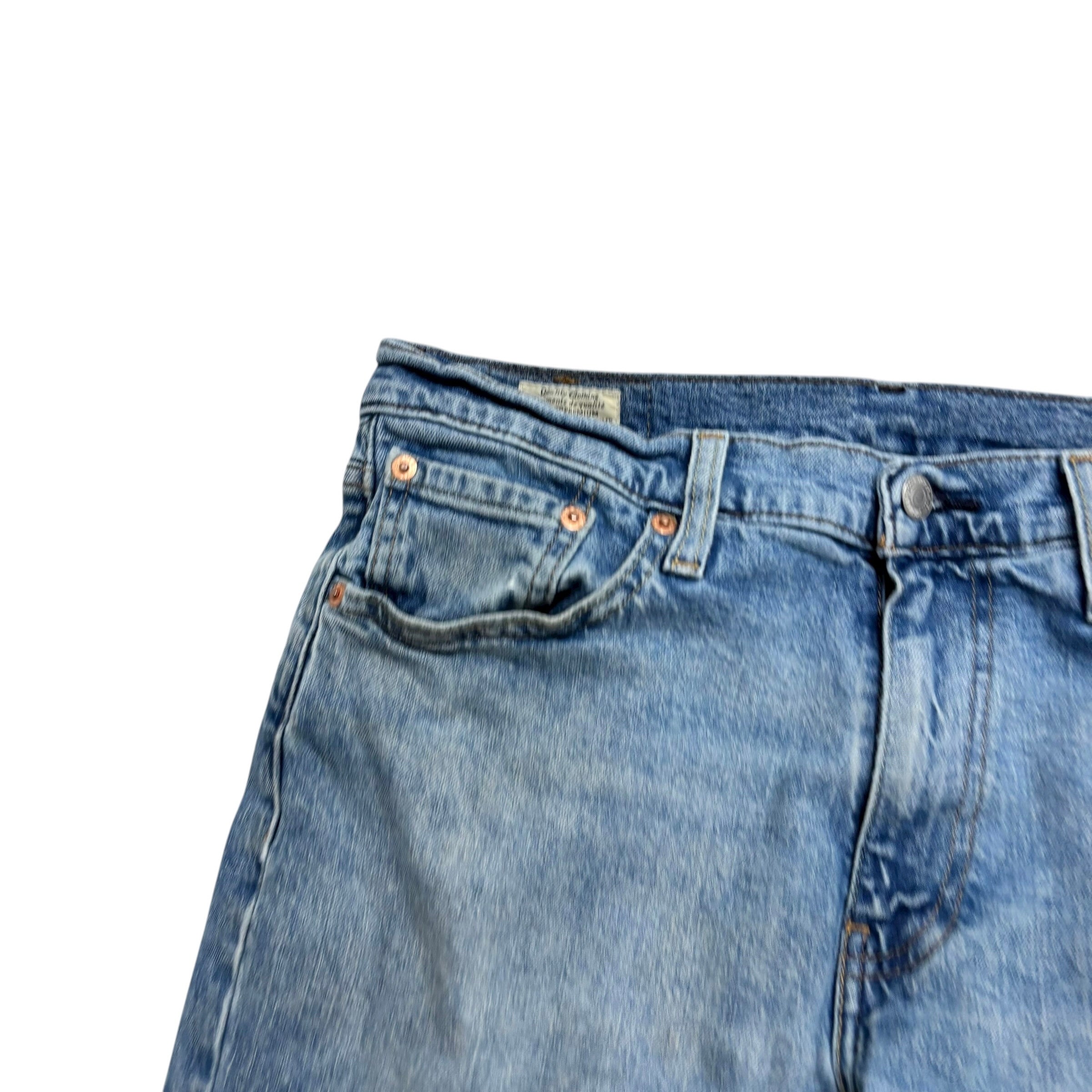 Levis 541 Jeans W32 L31 Mens Mid Blue Athletic Tapered Fit Stretch Denim (F)